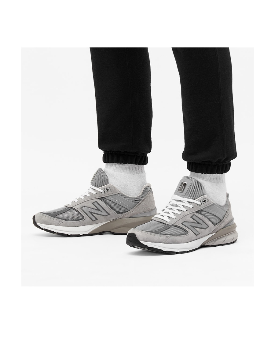 Shop New Balance Logo Casual Sports Shoes In Gray