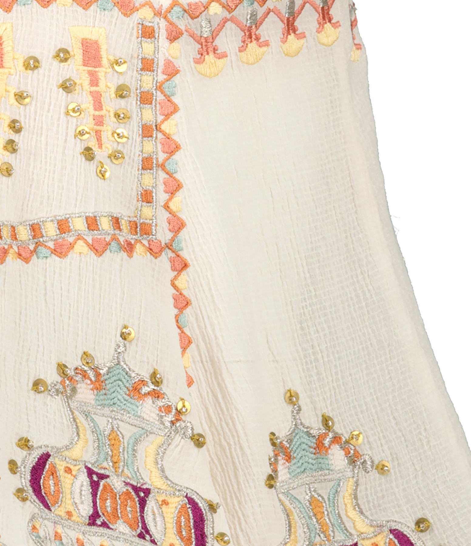 Isabel Marant Embroidered Cut-out Sleeveless Top In White