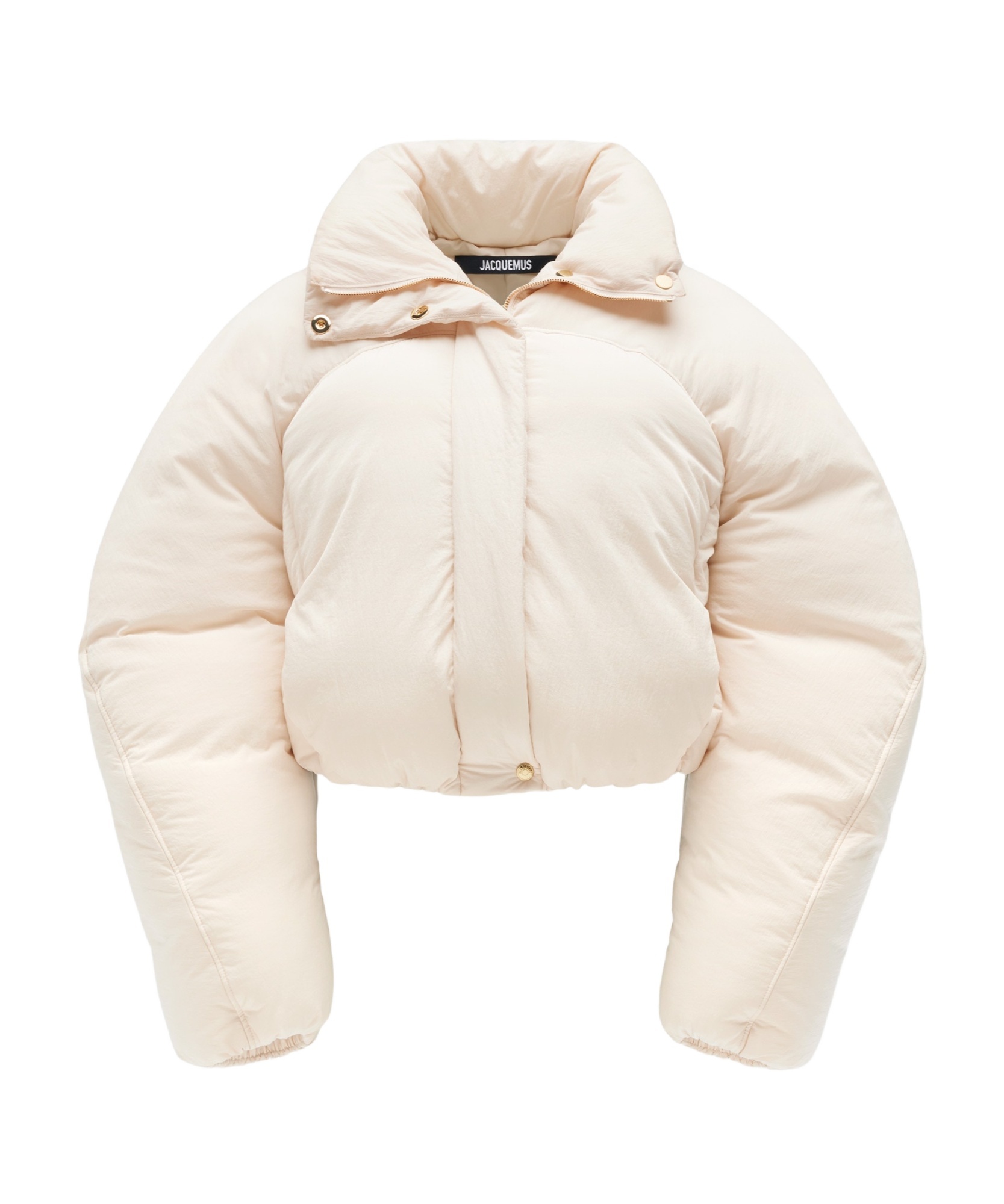 Shop Jacquemus Caraco Puffer Jacket In White