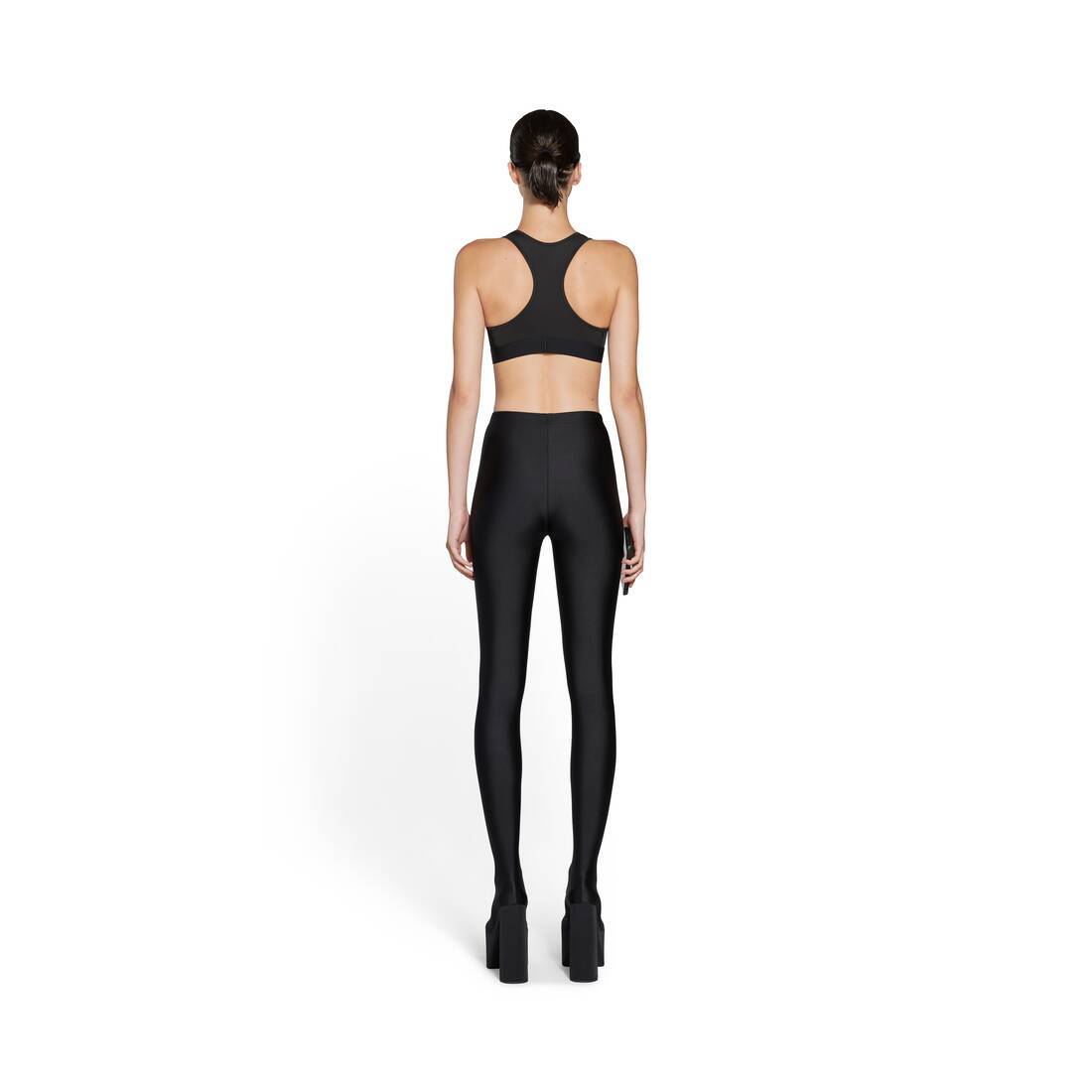 Balenciaga Logo Sports Bra In Black