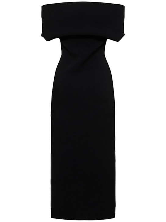 Totême Double Knit Viscose Blend Midi Dress