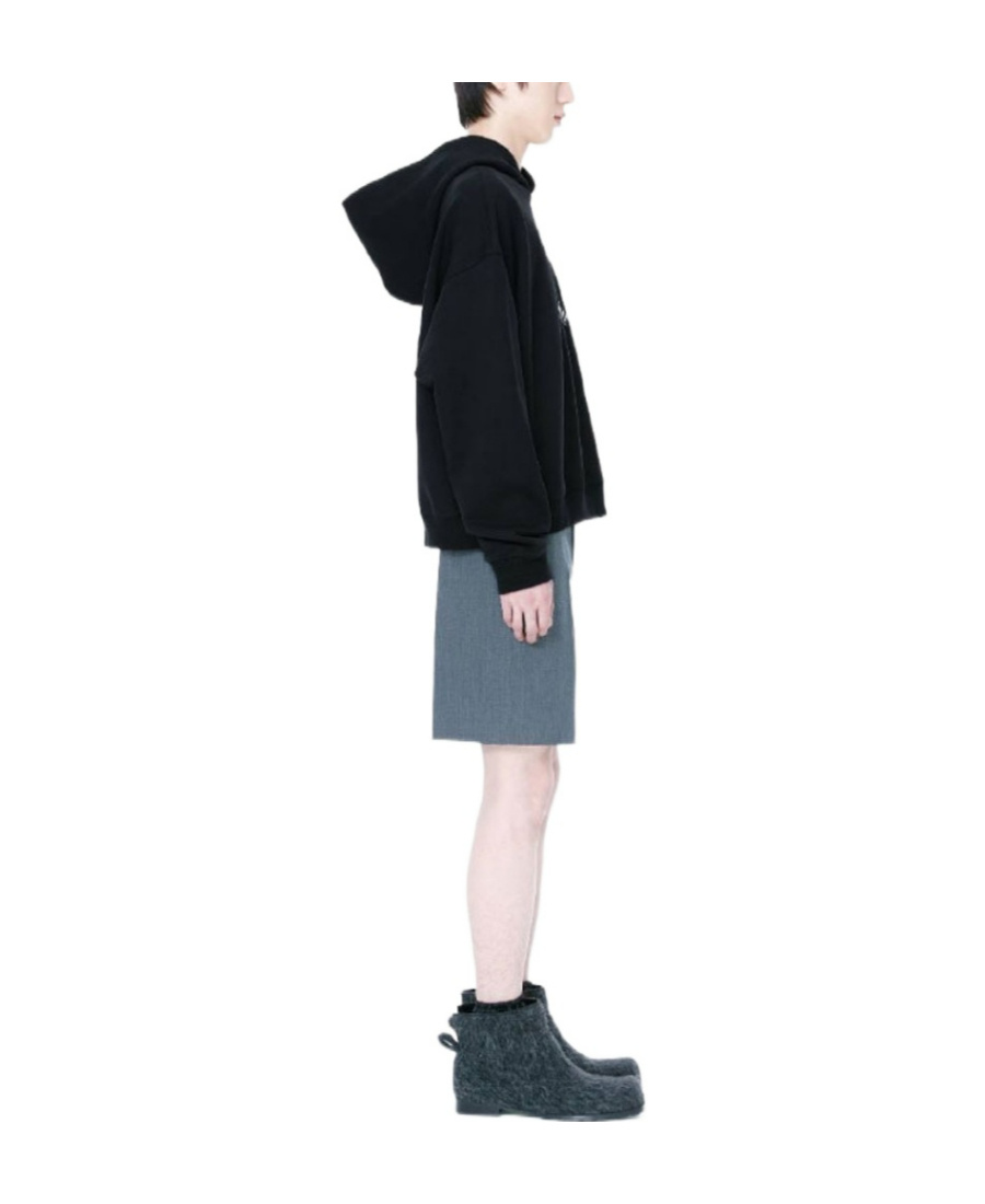 We11 Done Logo Long-sleeved Sweater In Black