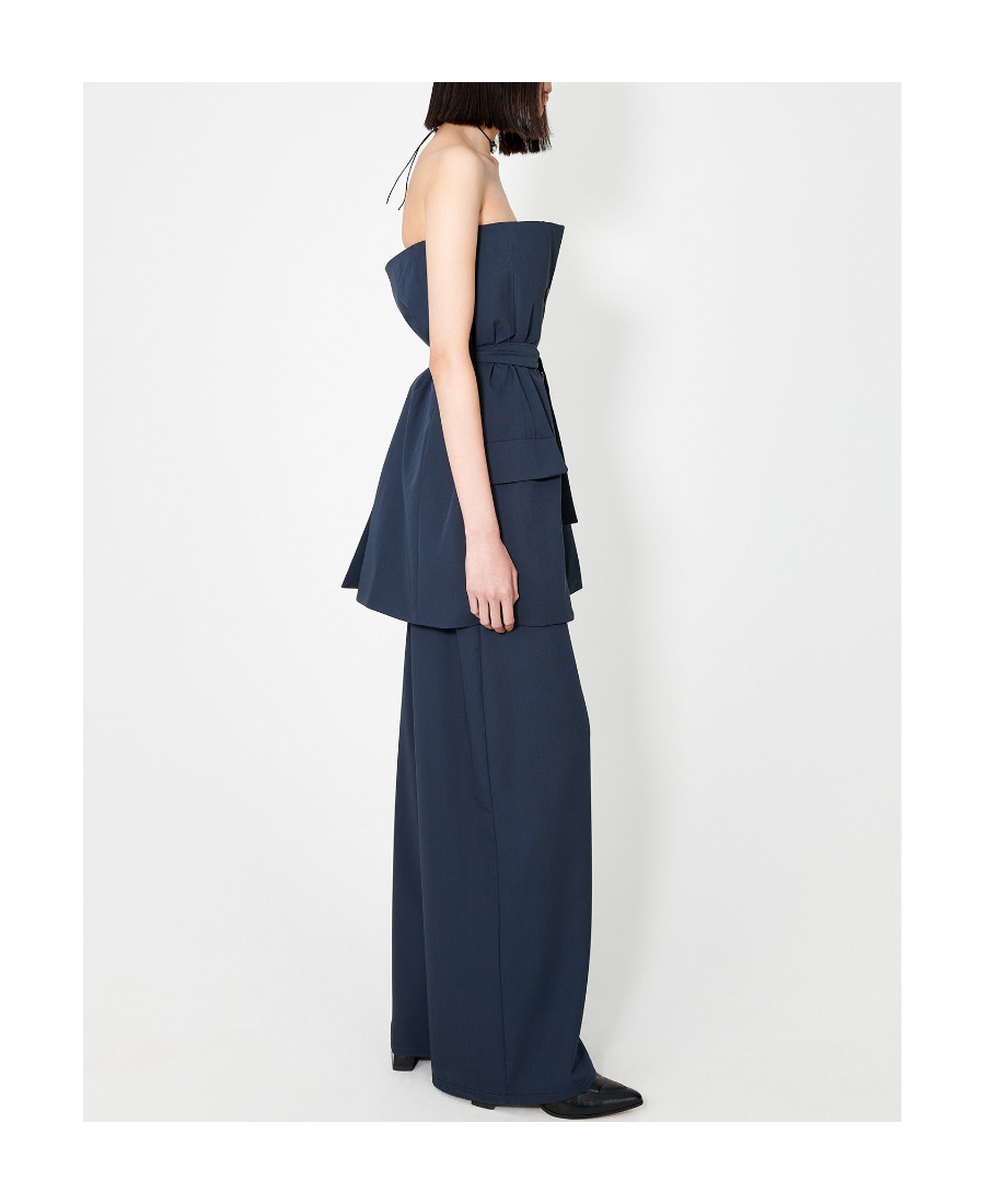 Our Legacy Off-shoulder Suit Top In Black