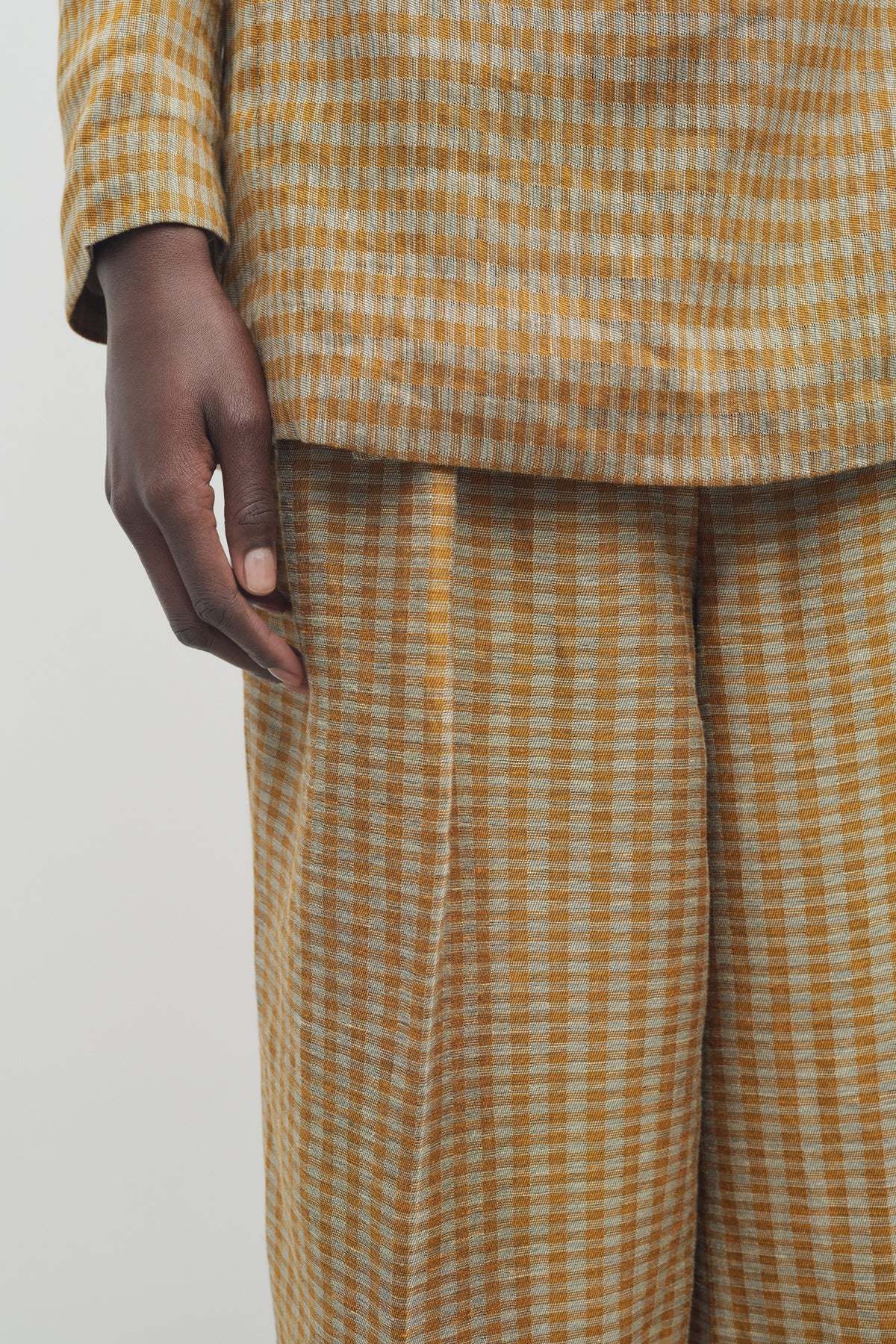 The Row Women's Sherry Pants With Multicolor Folds | Size 4 | 8762 Color W3780orw In Flax Orange/white