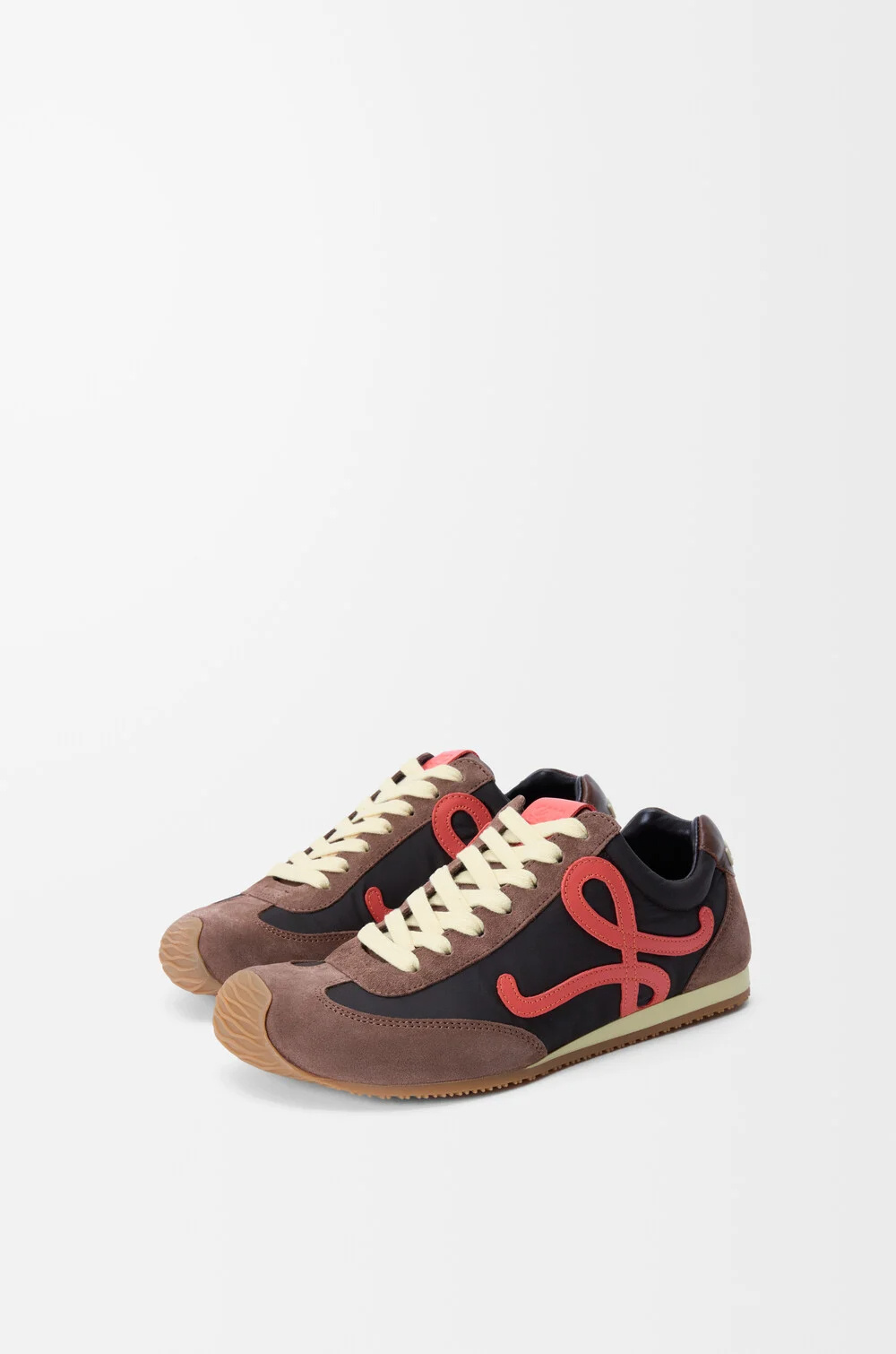 Loewe Multicolor Canvas And Suede Ballet Runner 2.0 Snea In Multi
