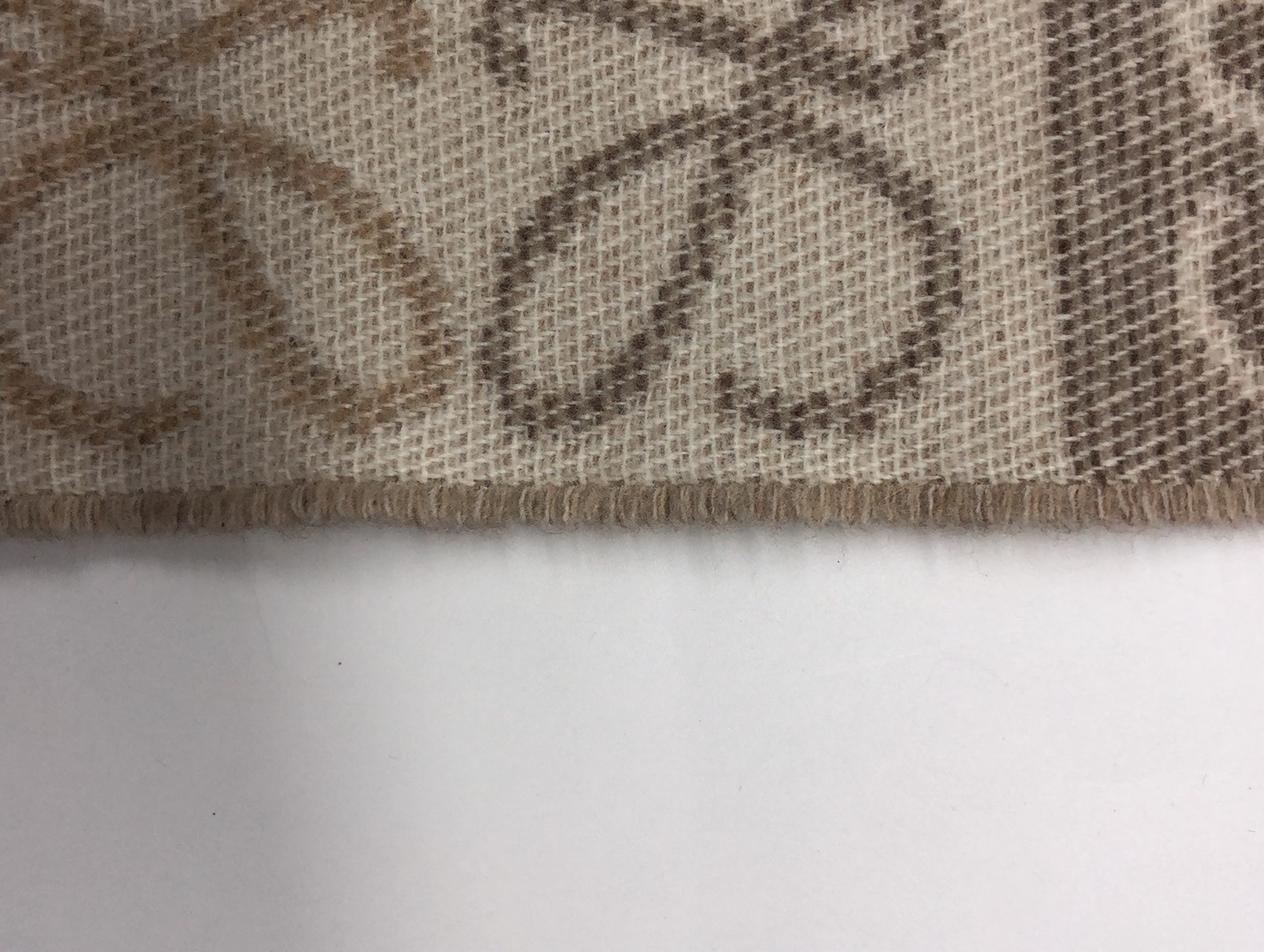 LOEWE LOEWE CHECKERBOARD FRINGED EDGE SCARF