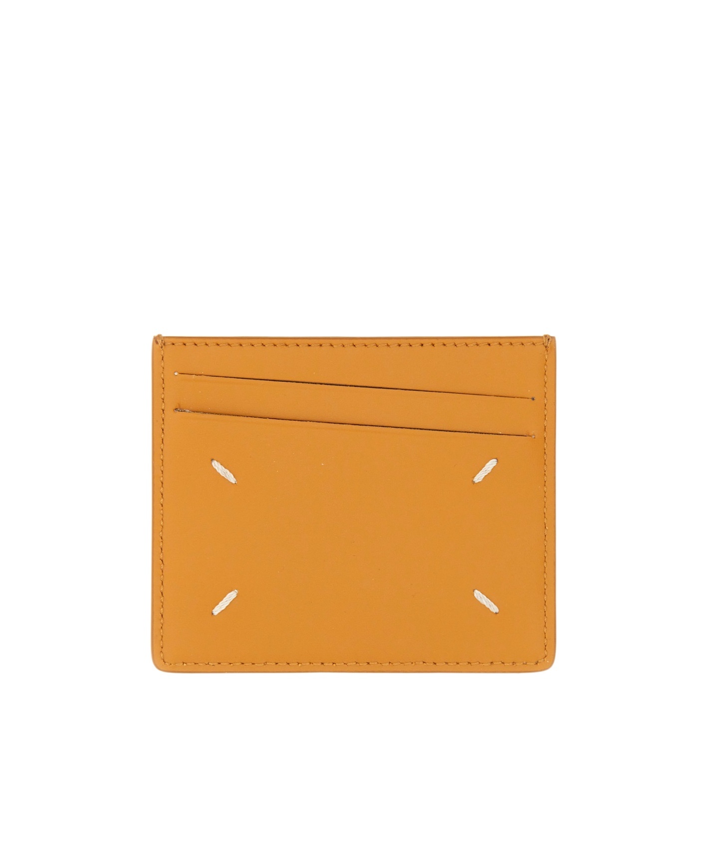 Maison Margiela Six-pocket Slits Cardholder In Orange