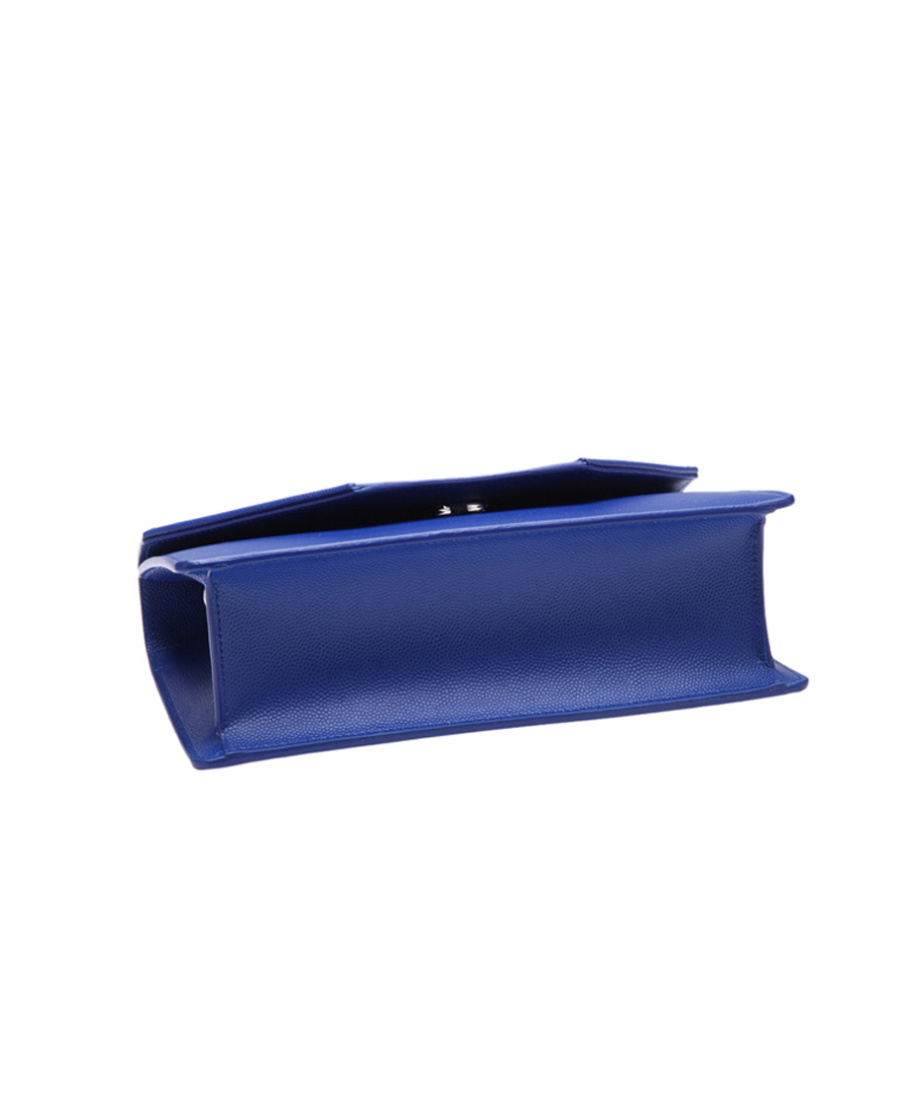 Saint Laurent Logo Shoulder Bag In Blue