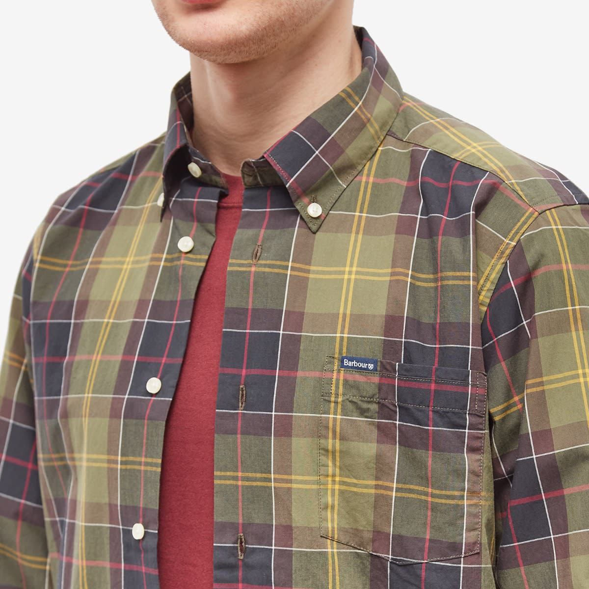 Barbour Kippford Tailored Shirt Classic Tartan In Black