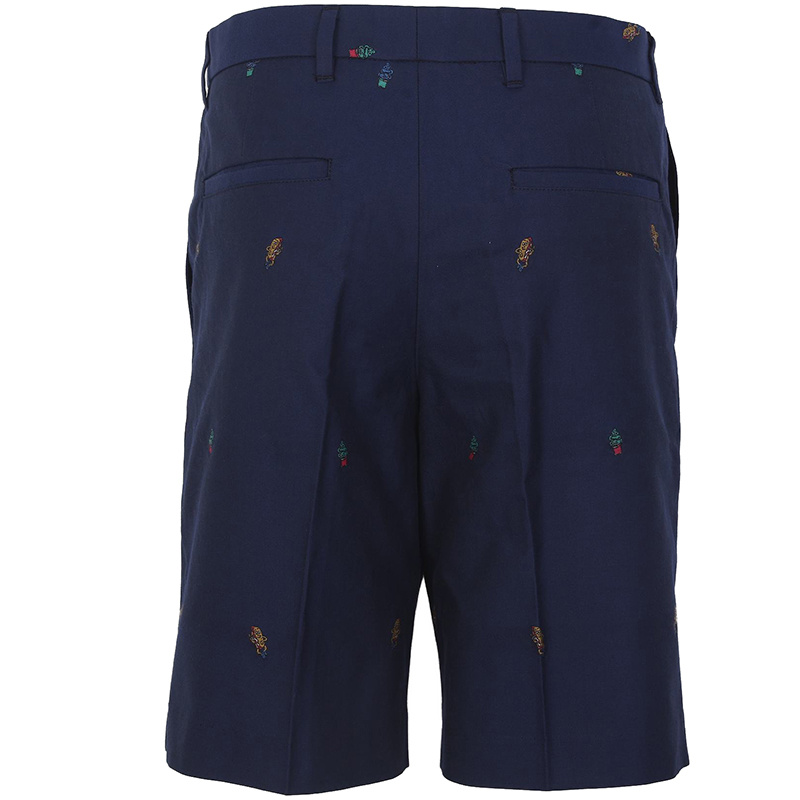 Kenzo Embroidered Shorts In Black