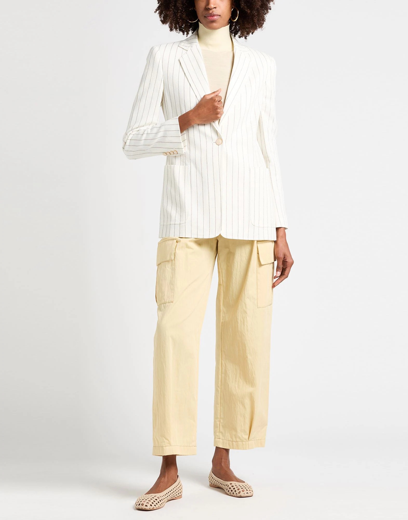 Max Mara Single-breasted Blazer In White