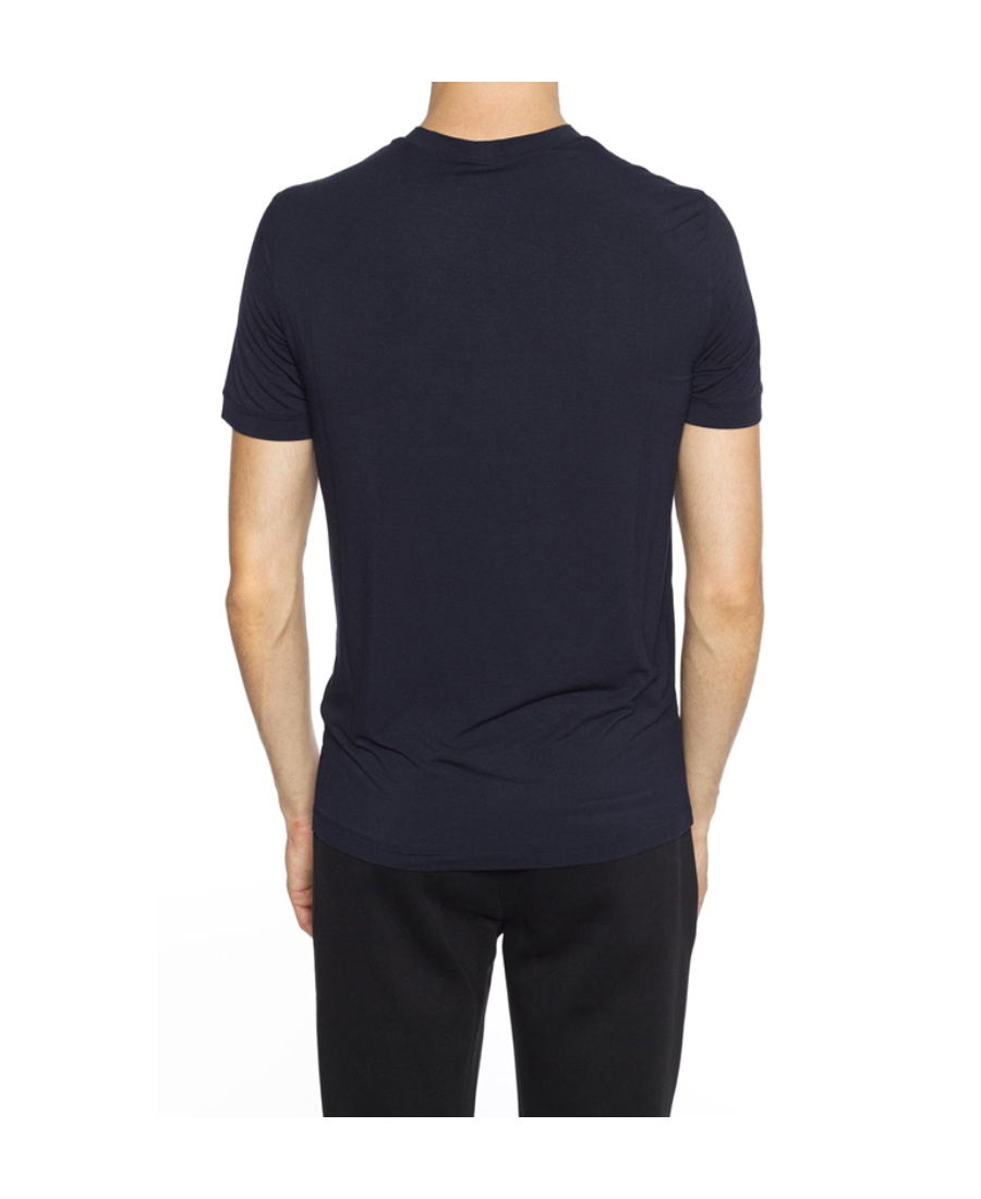 Shop Giorgio Armani Logo T-shirt In Black