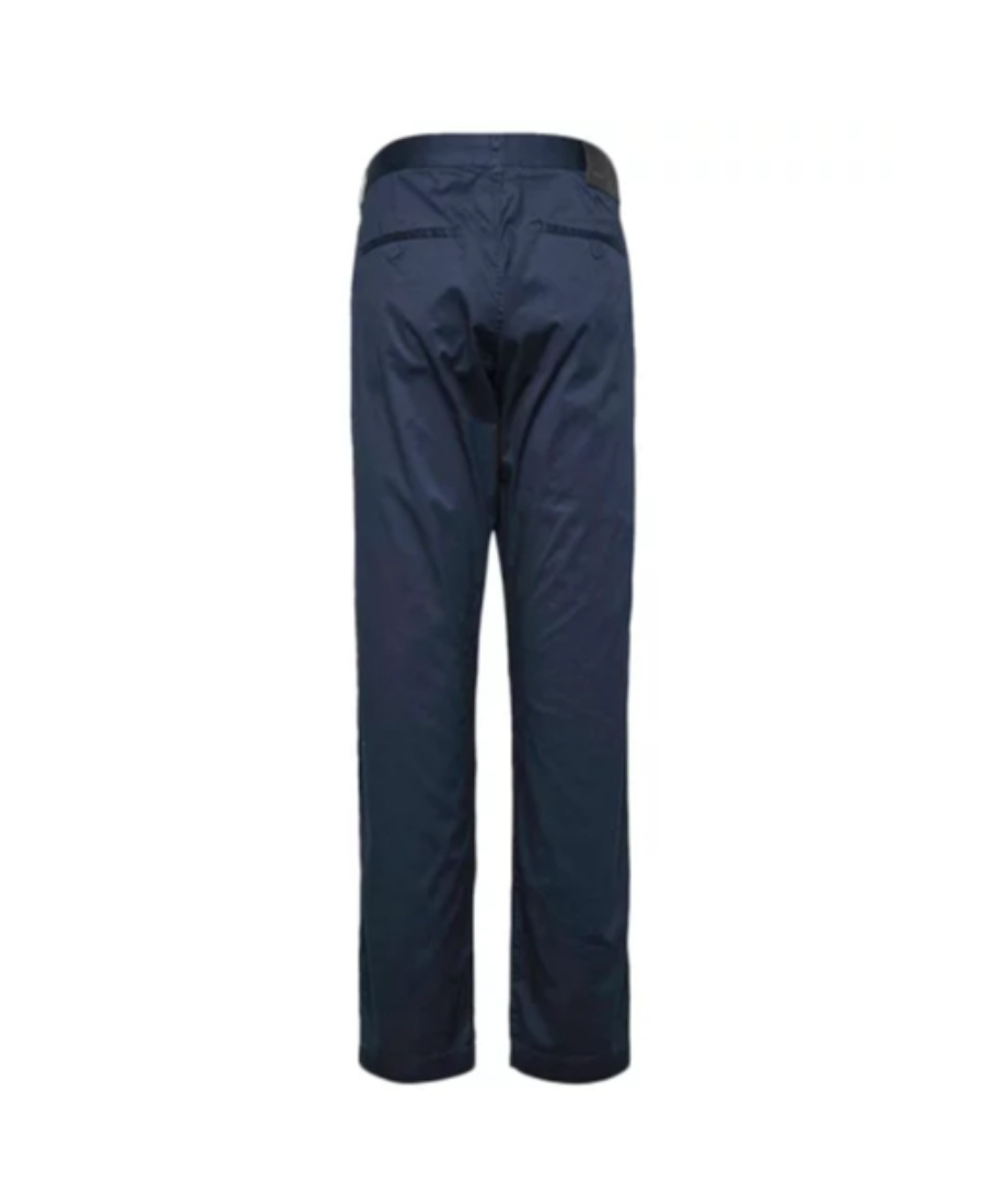 Ea7 Logo Details Casual Pants In Black