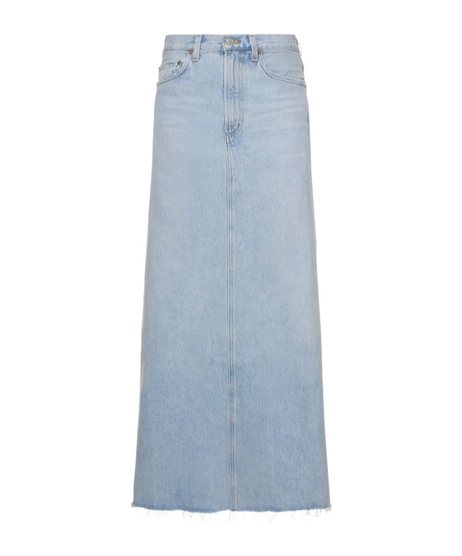 AGOLDE DENIM SKIRT WITH BELT LOOPS
