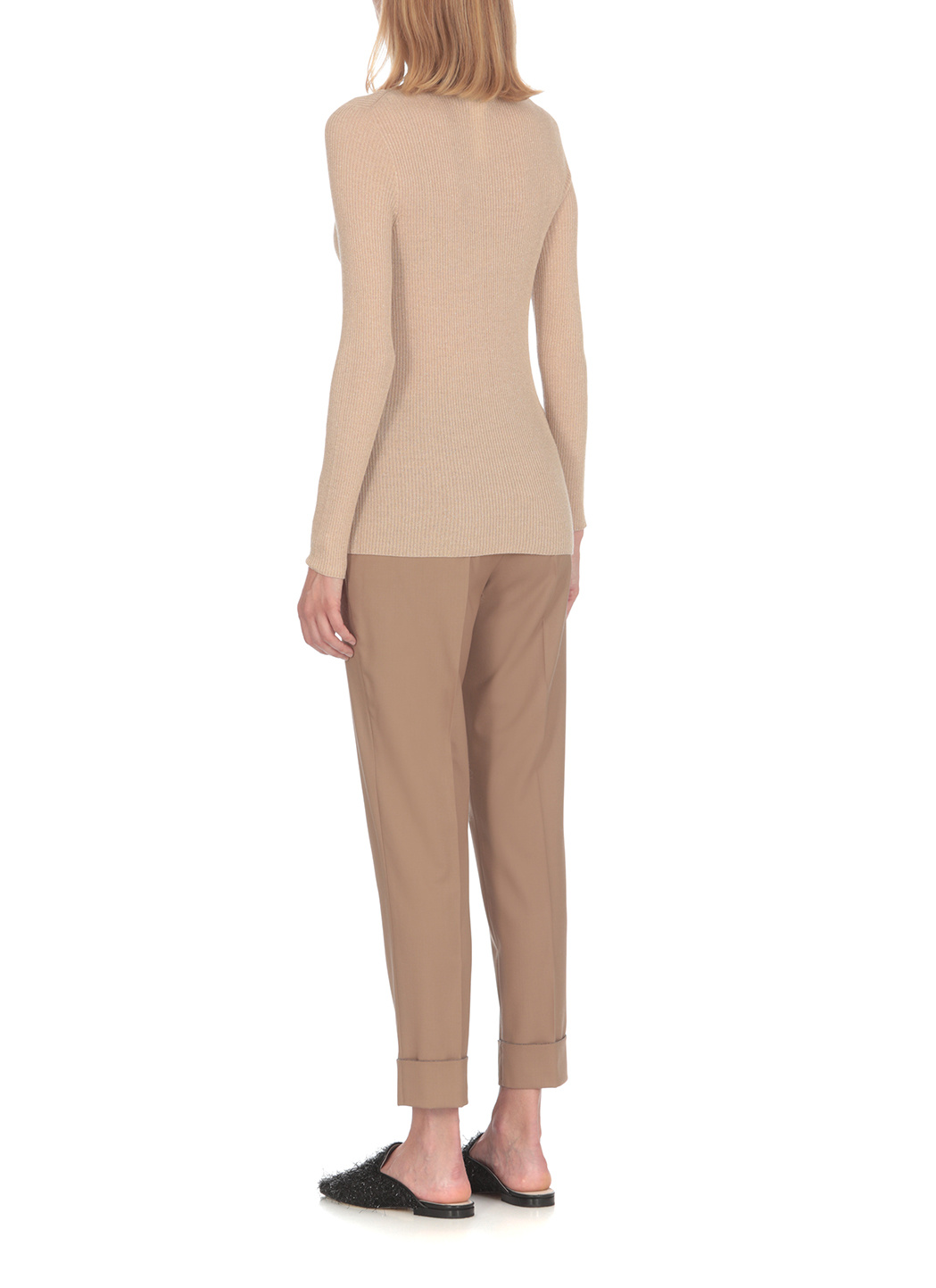 Fabiana Filippi Belt Loop Belt Casual Pants In Nude