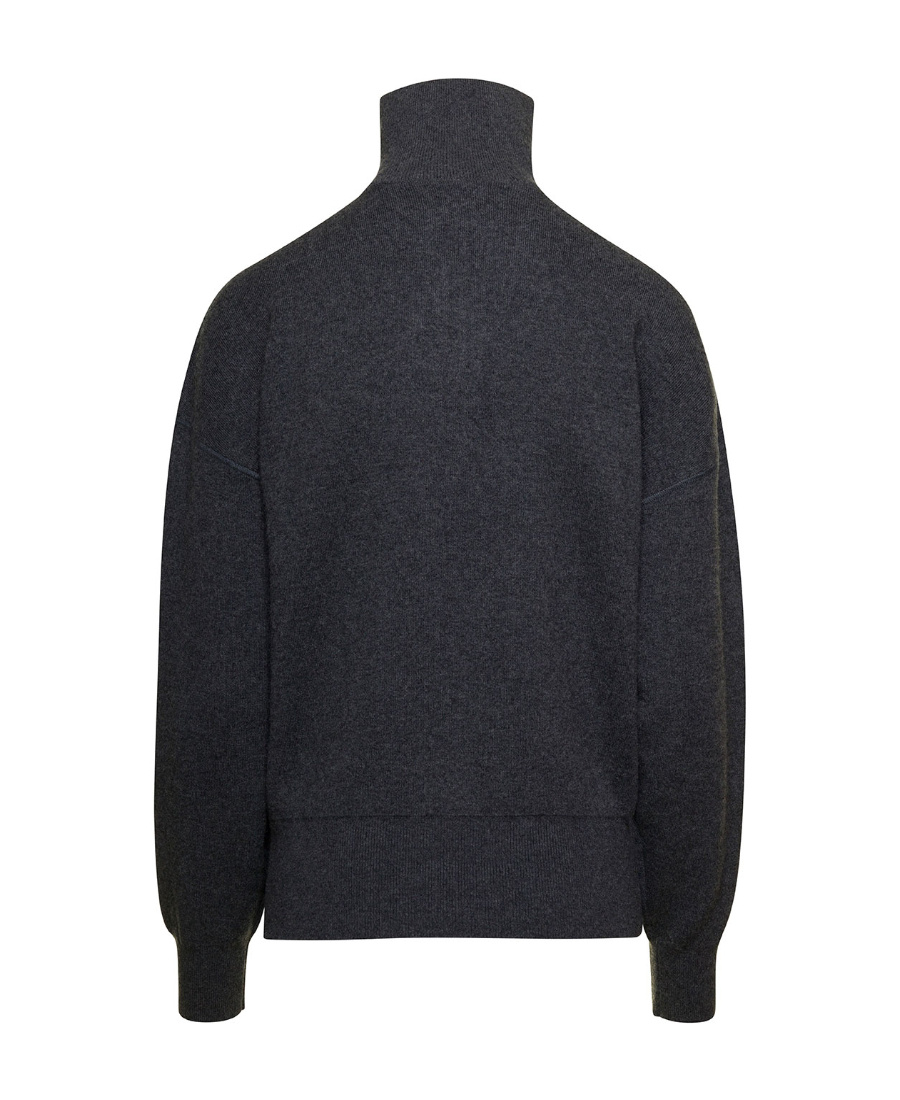 Isabel Marant Étoile Enzo Intarsia-knit Roll-neck Jumper In Black