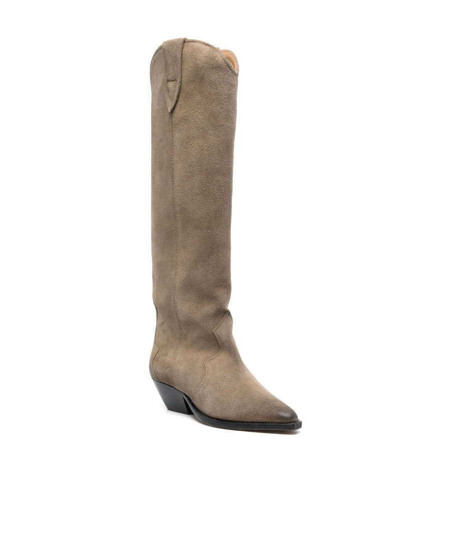 ISABEL MARANT DEONE SUEDE LEATHER LOW BOOTS