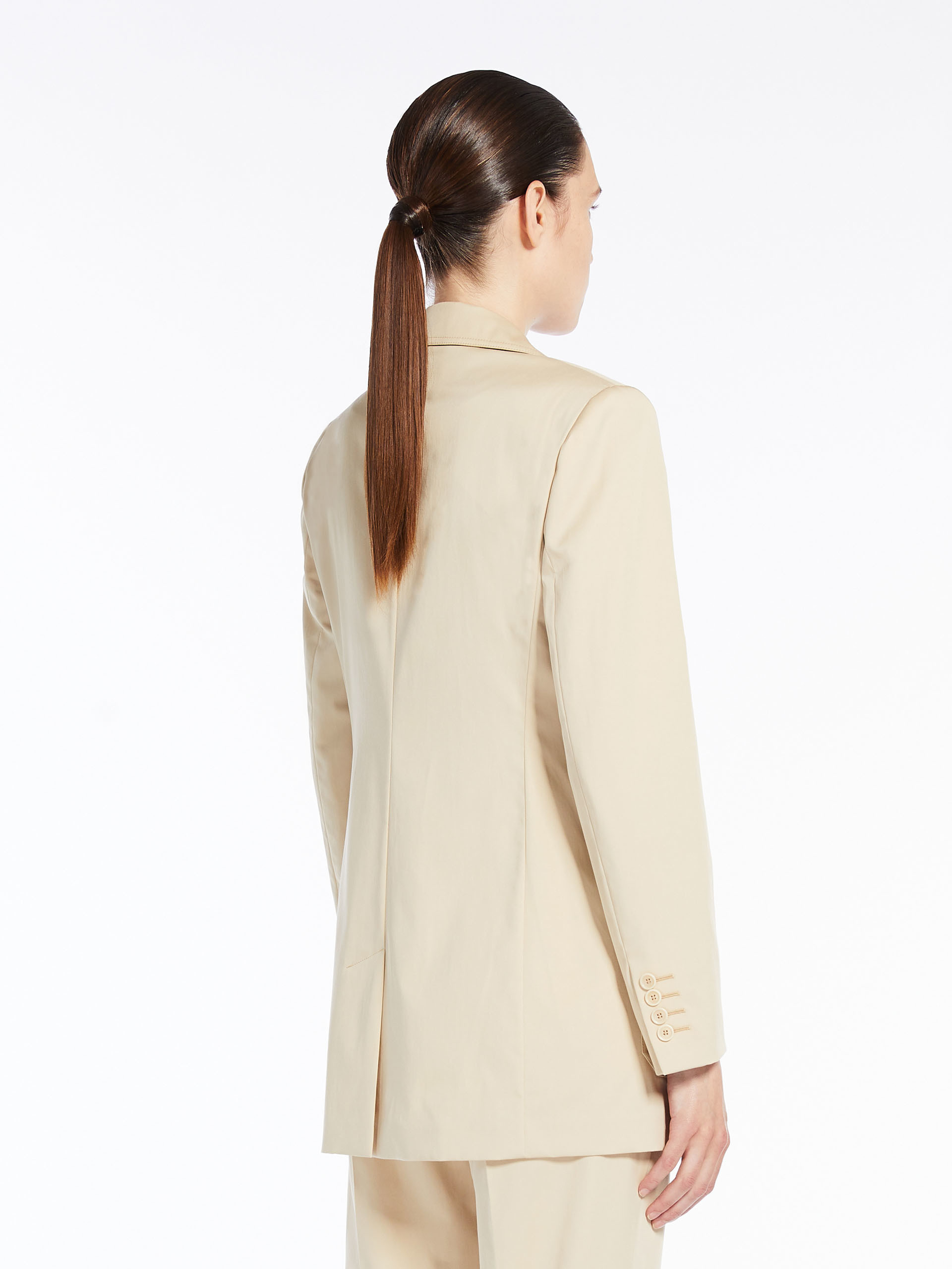 Max Mara Single-breasted Suit Jacket In Nude