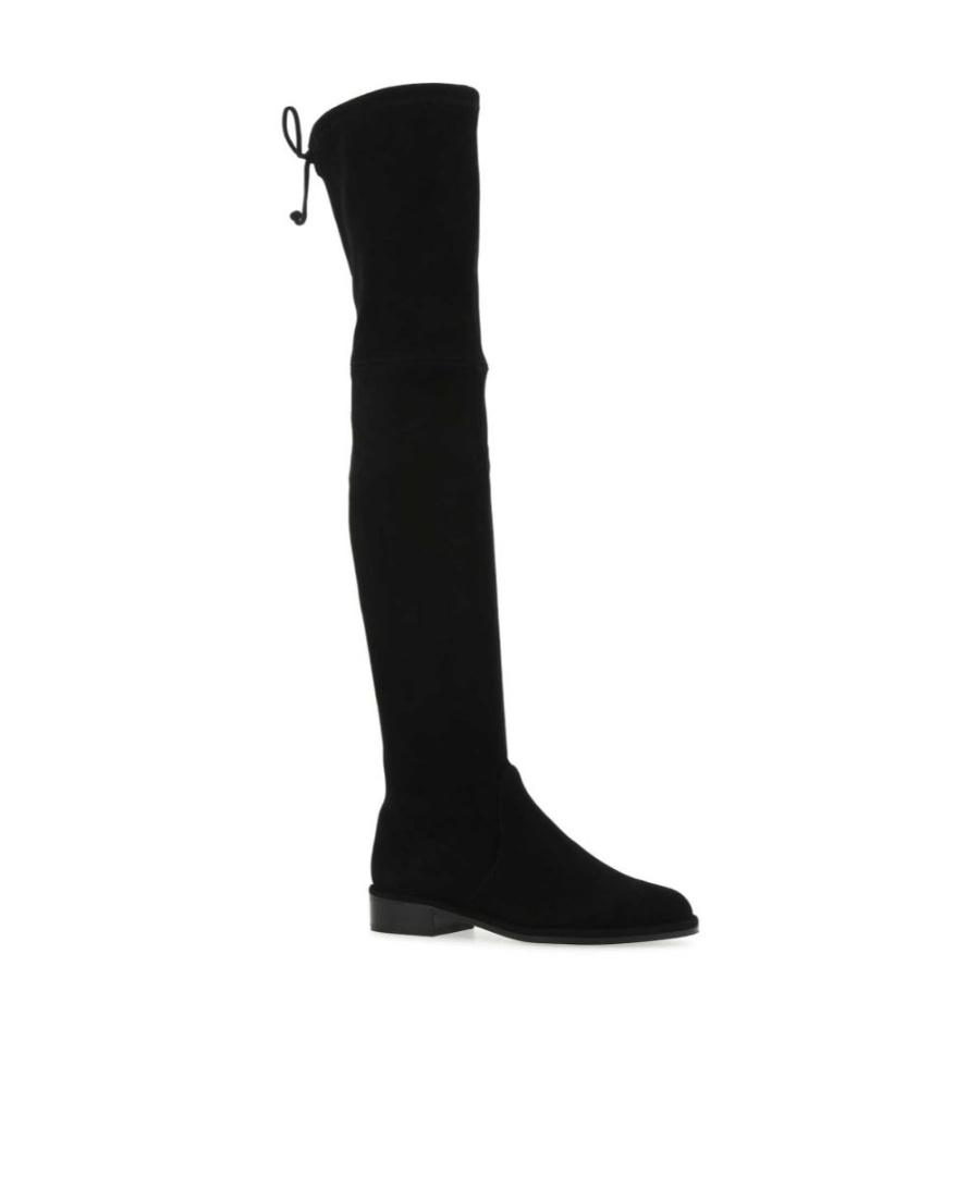 Stuart Weitzman Suede Knee-length Boots In Black