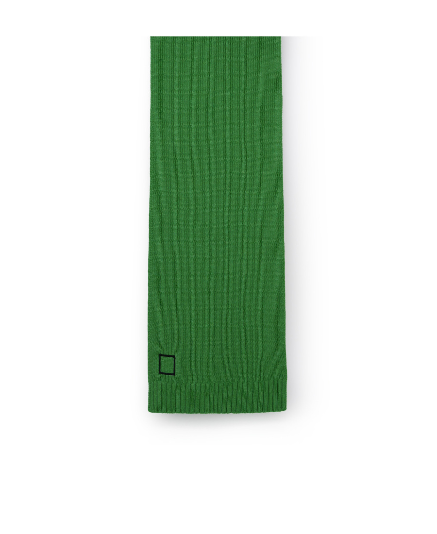Stone Island Logo Details Scarf In Green