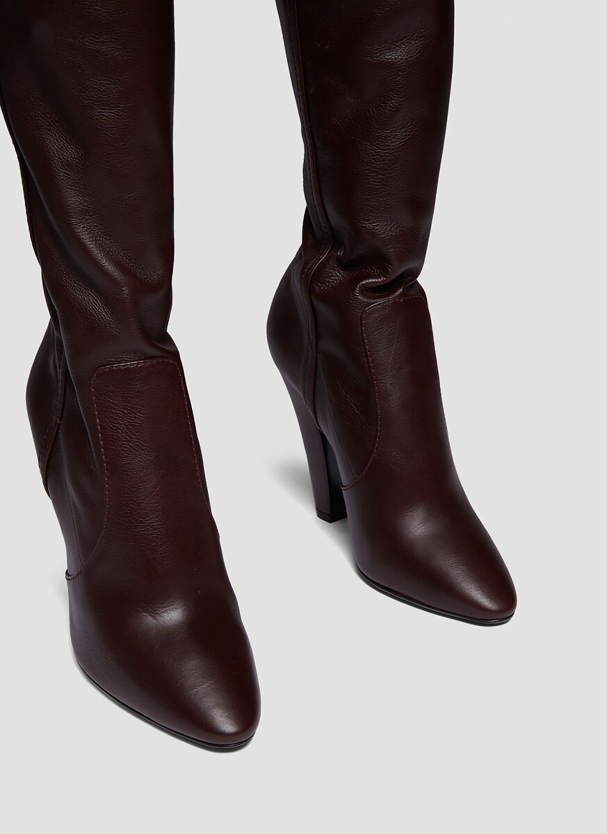 Saint Laurent 110mm Leather Pantaboots