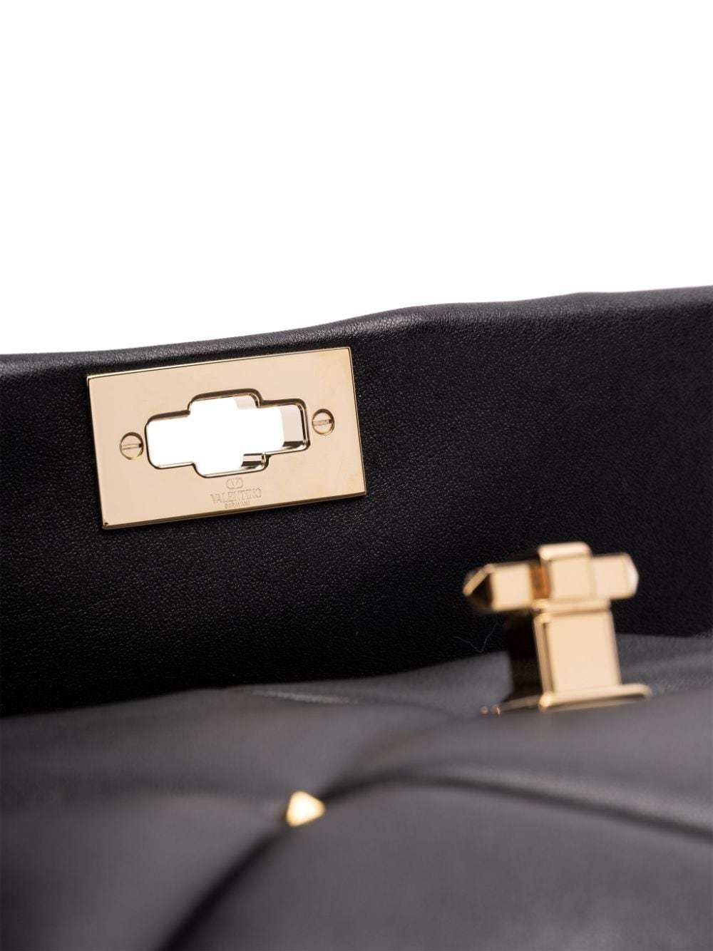 Valentino Quilted Calfskin Shoulder Bag In Black