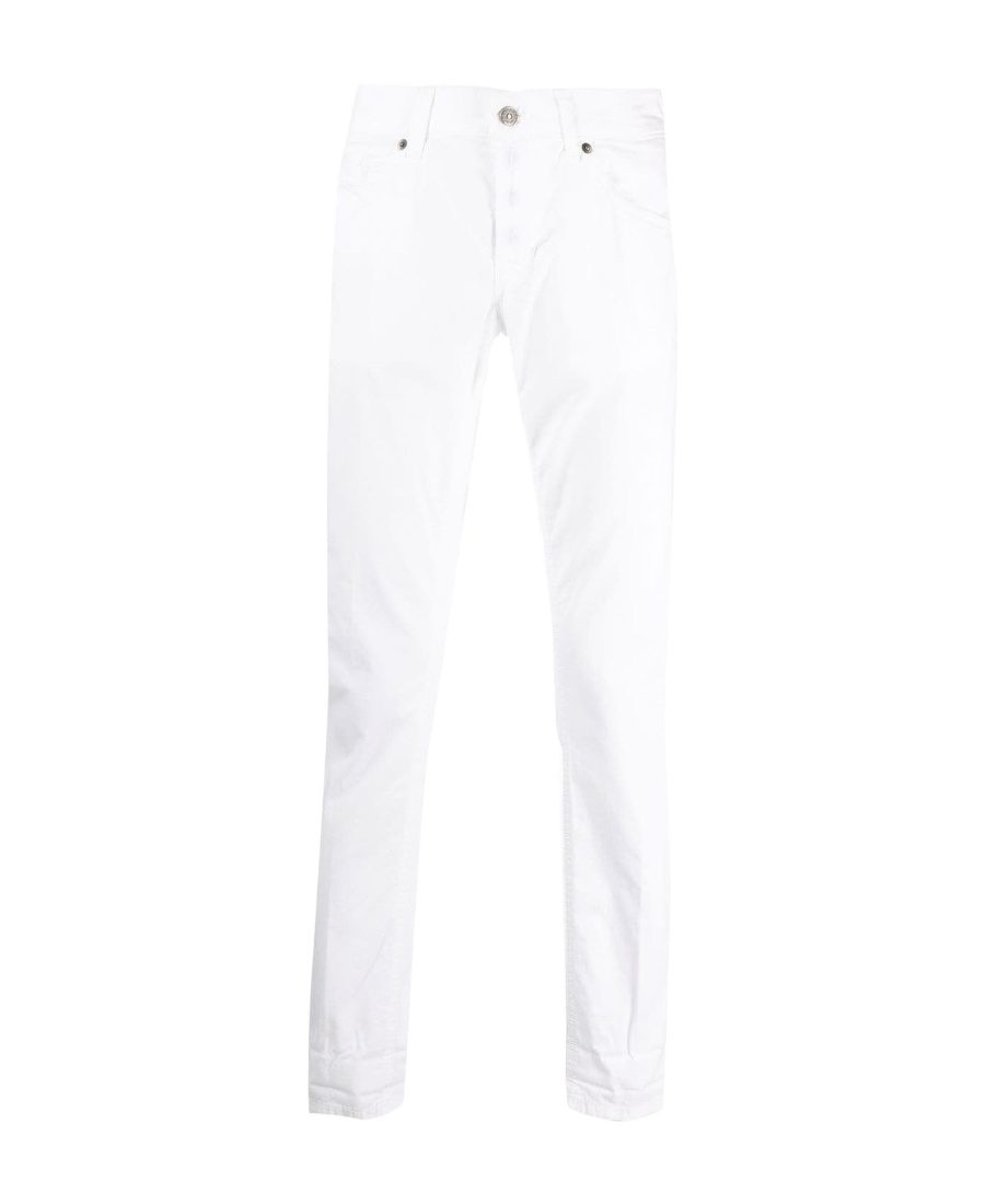 Dondup Carrot Leg Jeans In Durable Cotton Drill In White