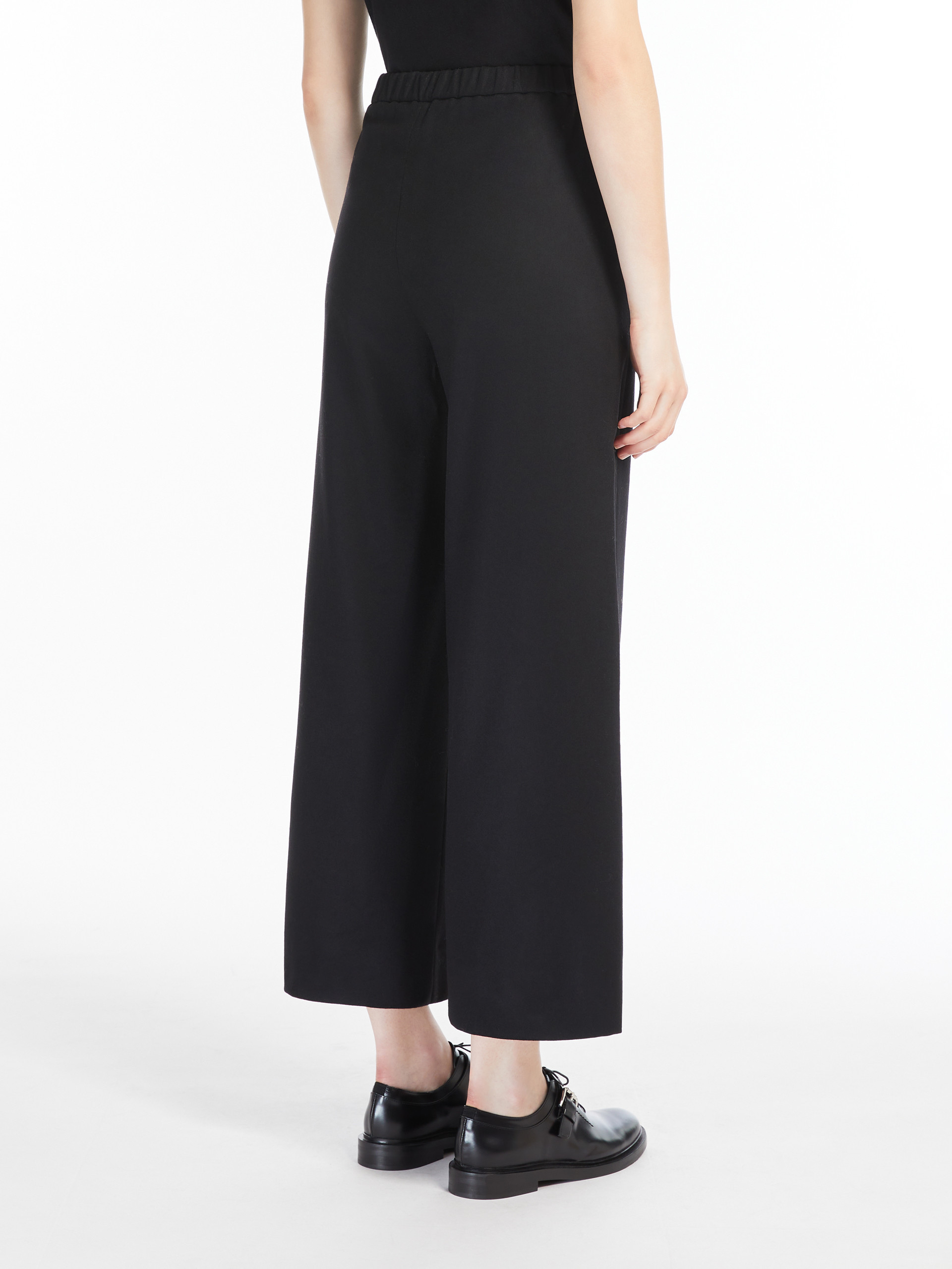 Max Mara Elastic Waist Casual Pants In Black