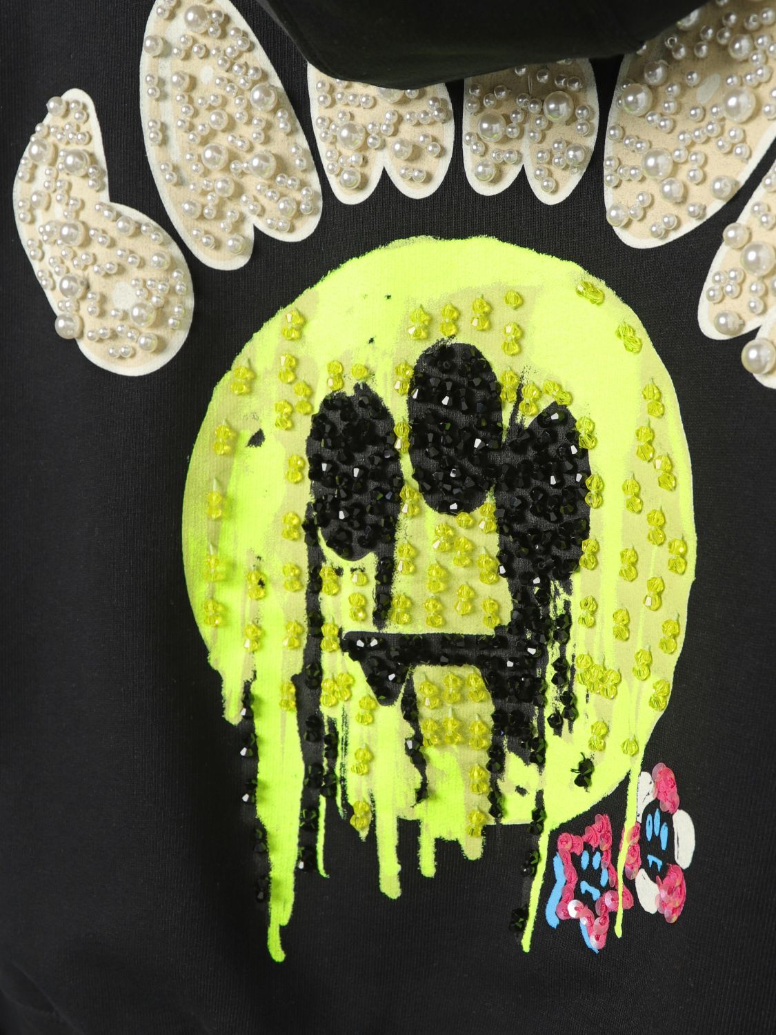 Barrow Logo-embellished Cotton Hoodie In Black