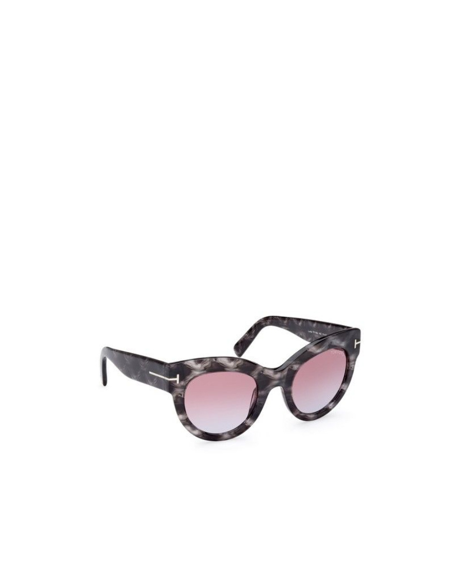 Tom Ford Lucilla Butterfly-frame Sunglasses In Black