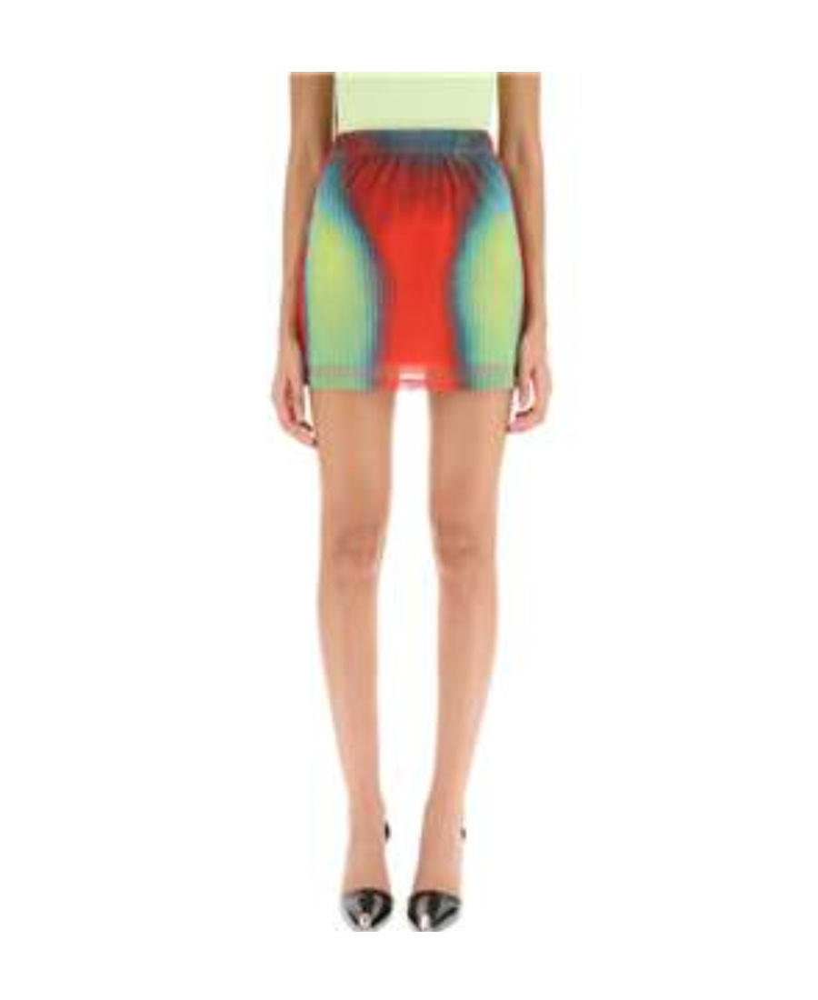 Y/project X Jean Paul Gaultier Morph Mini Skirt In Red
