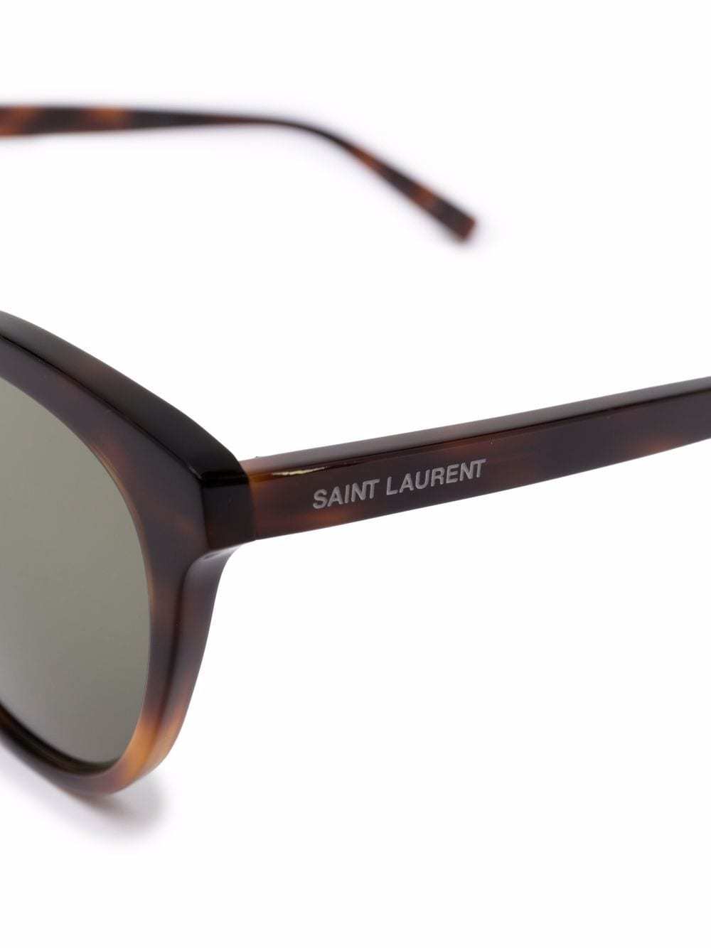 Saint Laurent Sl 456 Cat-eye Sunglasses In Green