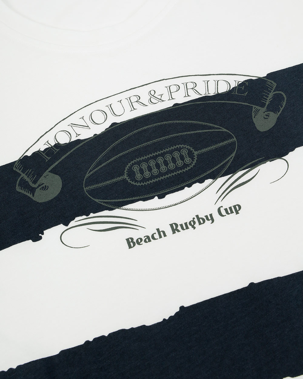 EA7 LOGO STRIPED T-SHIRT