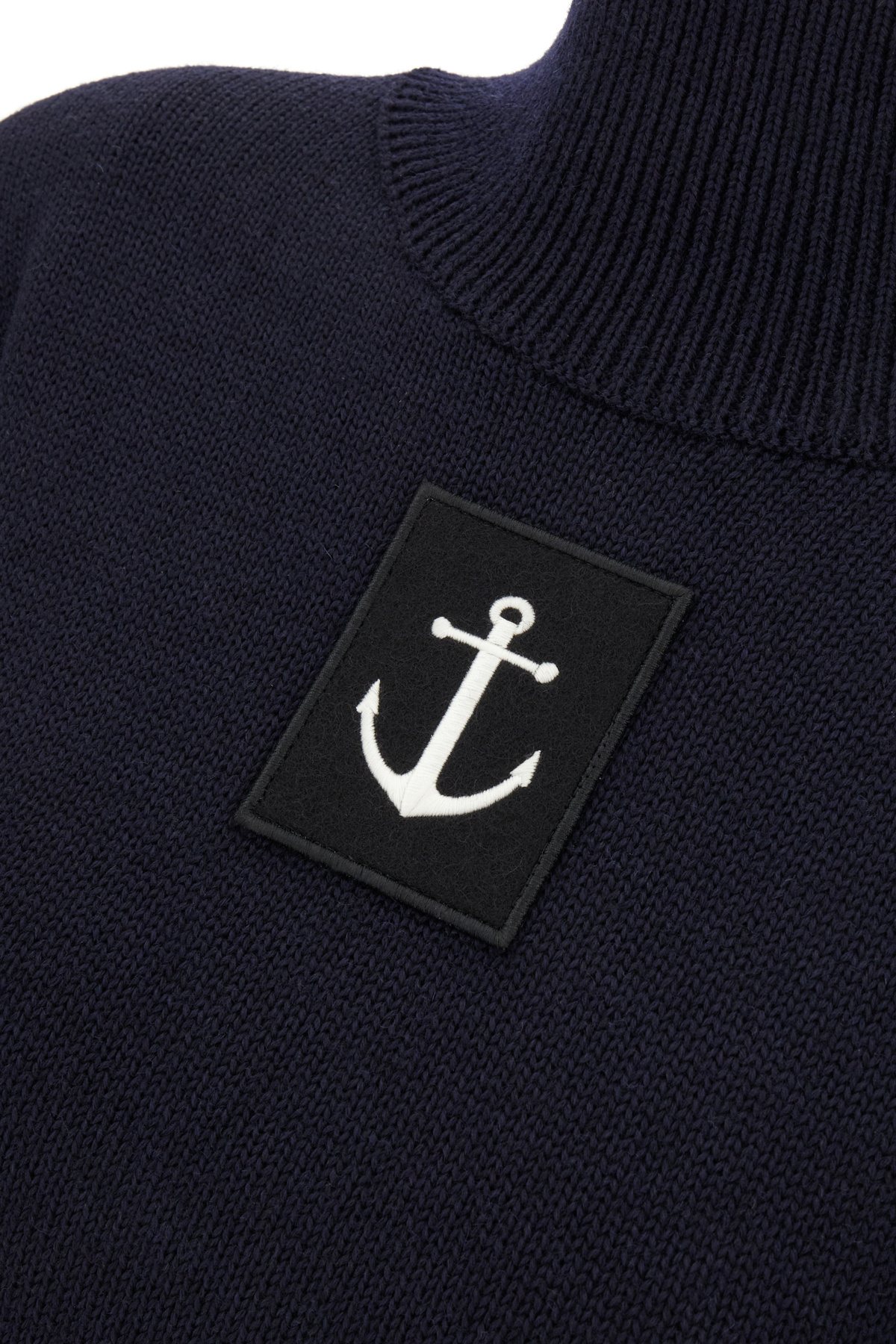 Jil Sander Sweater Wool Contrasting Patch In Black