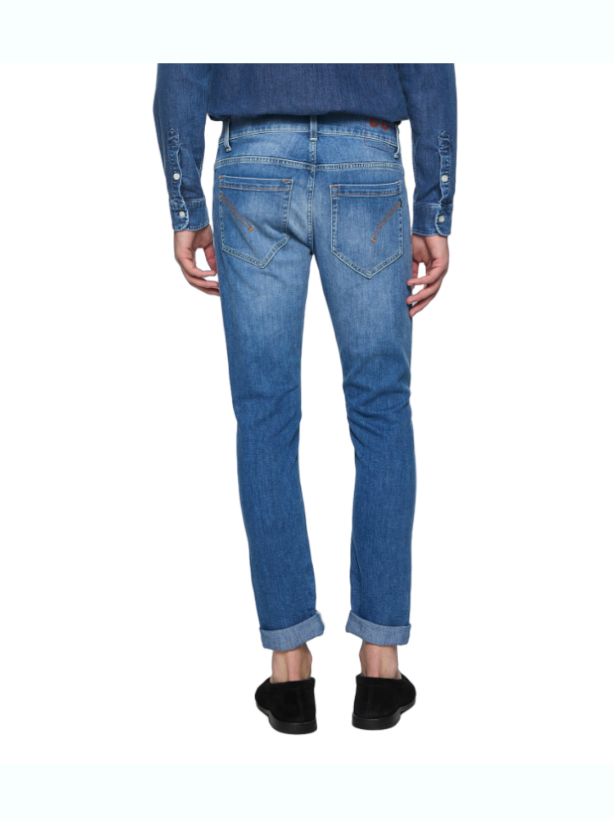 Dondup George Trousers Faded Effect In Blue