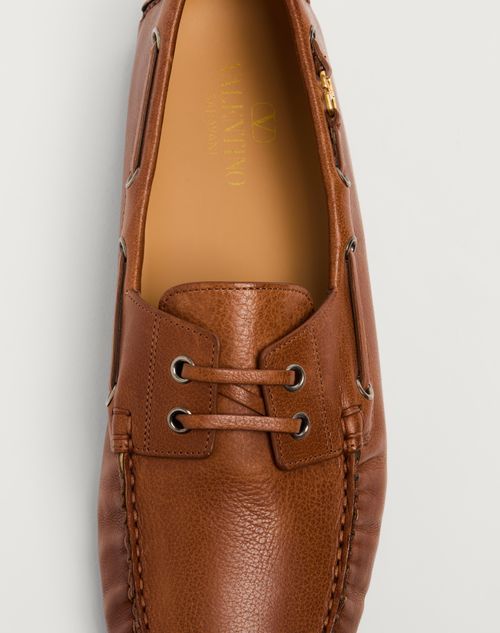 VALENTINO GARAVANI VALENTINO DRIVER FASTAWAY LACE-UP BOAT SHOES