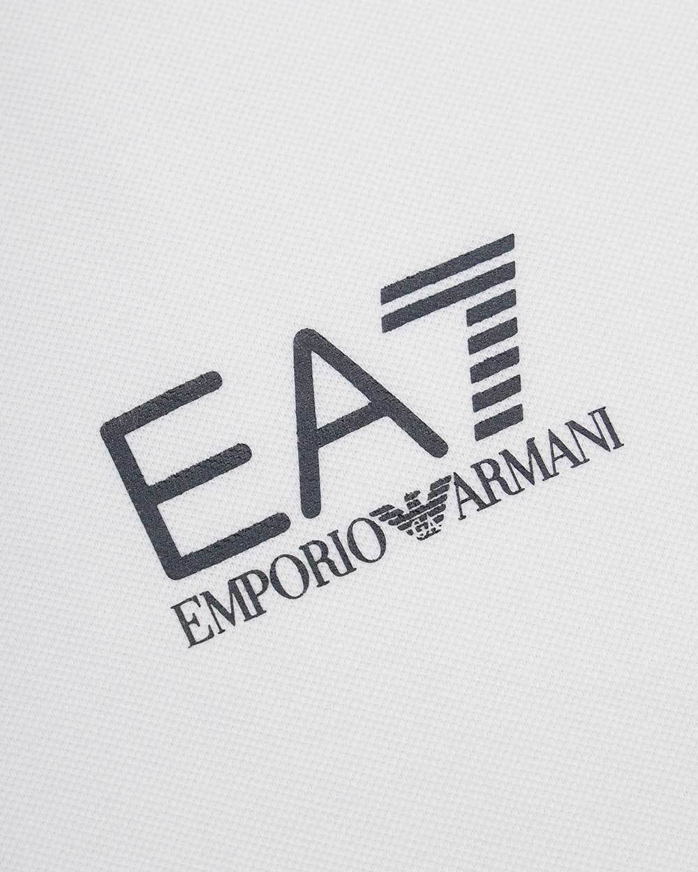 EA7 LOGO PRINTED POLO SHIRT