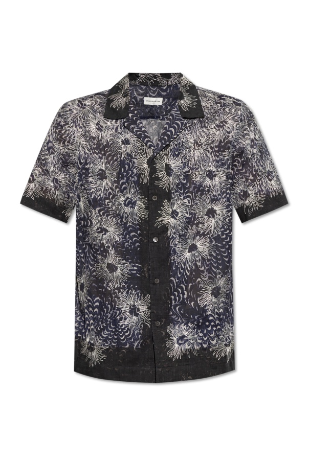 Dries Van Noten Patterned Shirt In Black