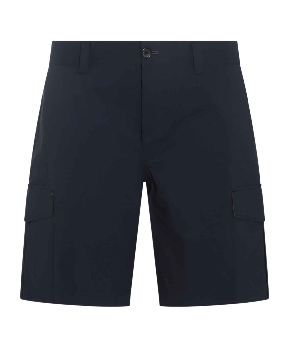 Ps By Paul Smith Mid-rise Cargo Shorts In Black