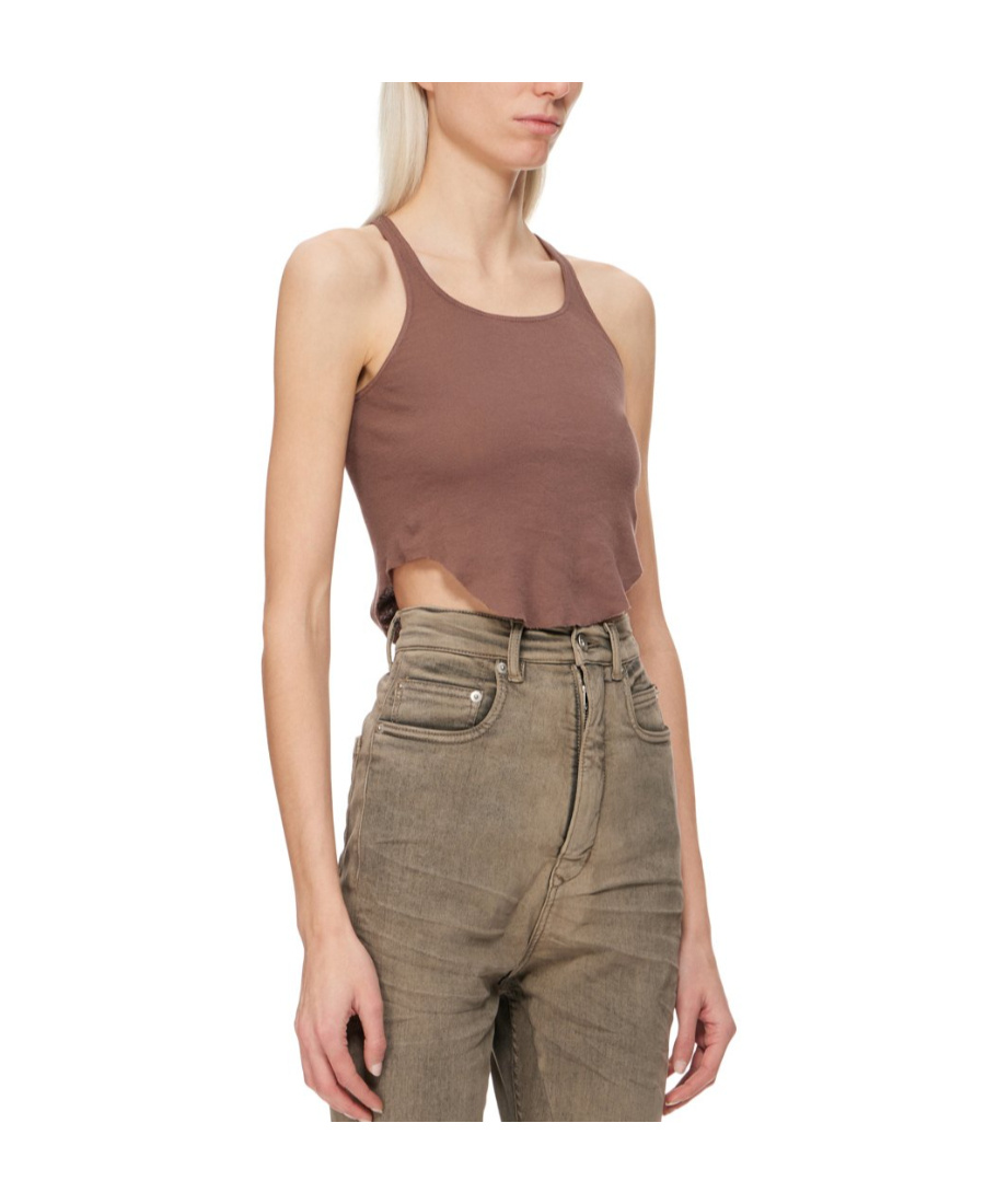 Rick Owens Drkshdw Drkshdw Organic-cotton Tank Top In Nude