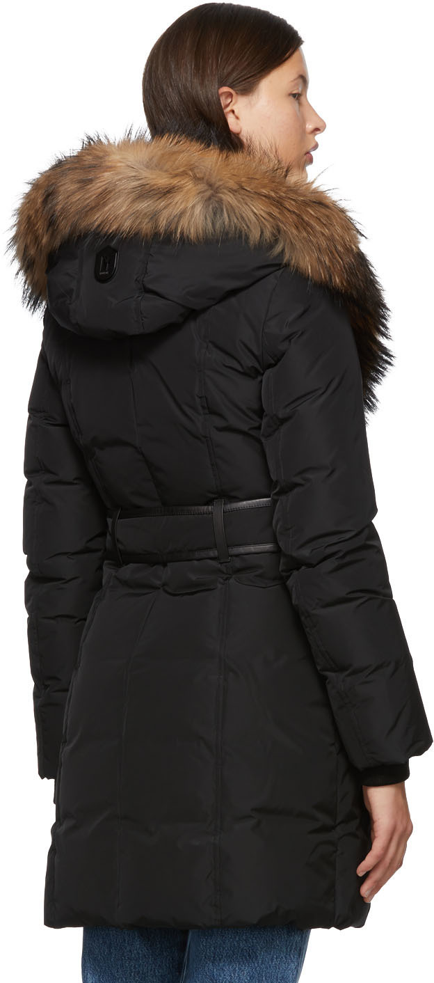 Mackage Logo Coat In Black