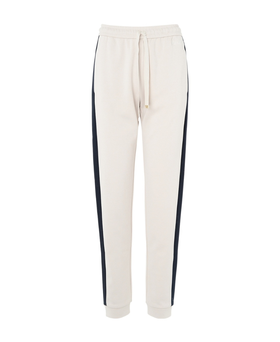 Shop Max Mara Pull Rope And Stretch Waist Sweatpants In Nude