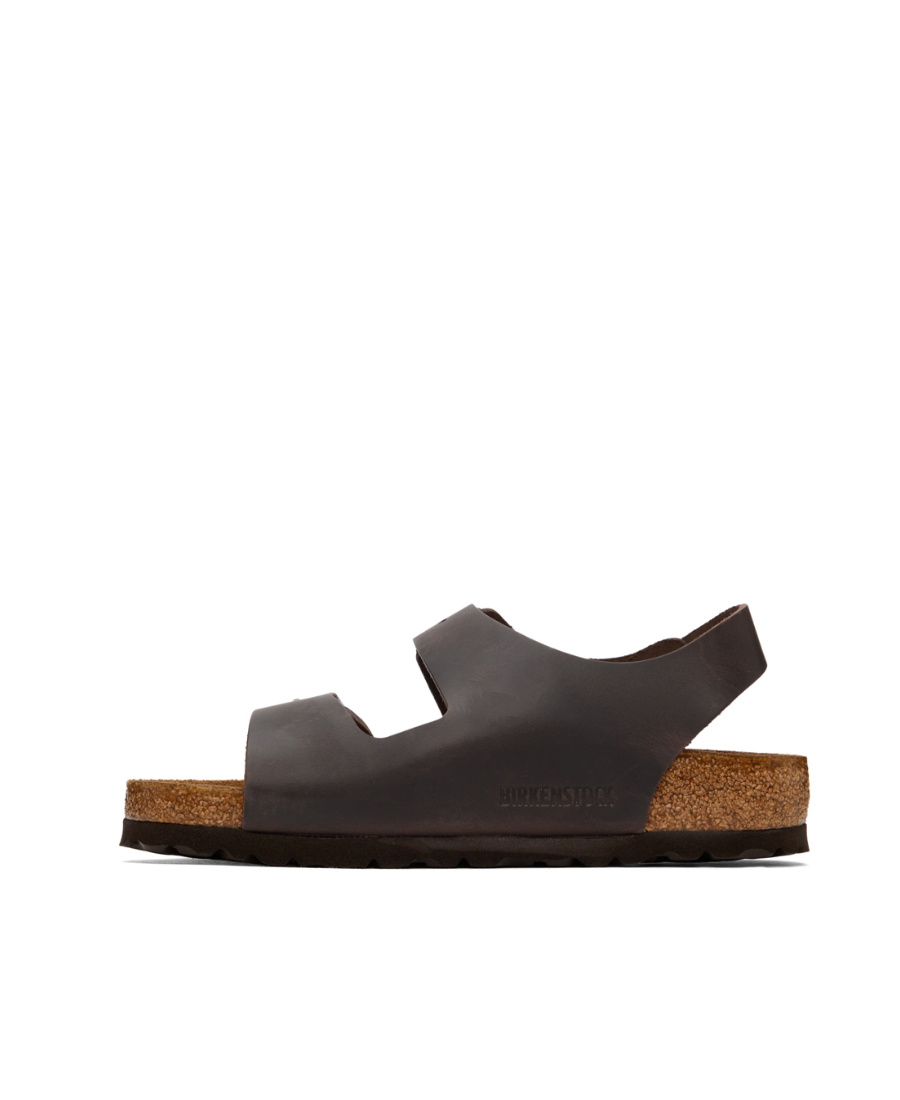 Birkenstock Milano Double-strap Slingback Sandals In Black