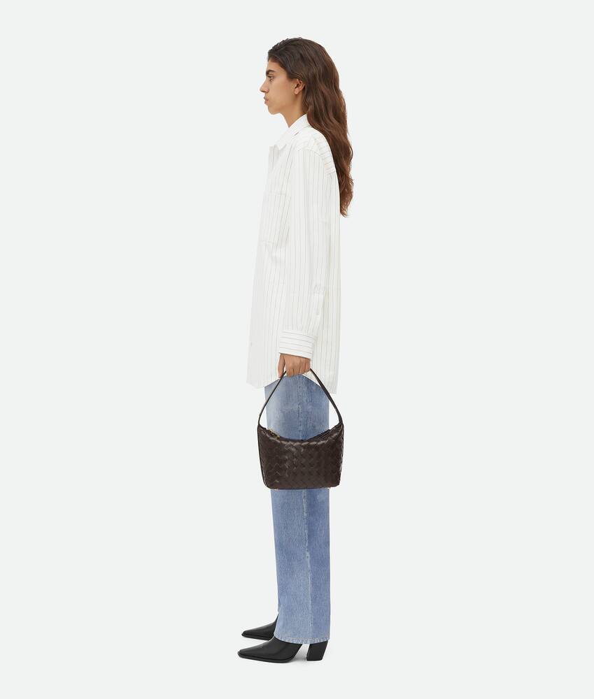 Bottega Veneta Mini Wallace Shoulder Bag In Brown