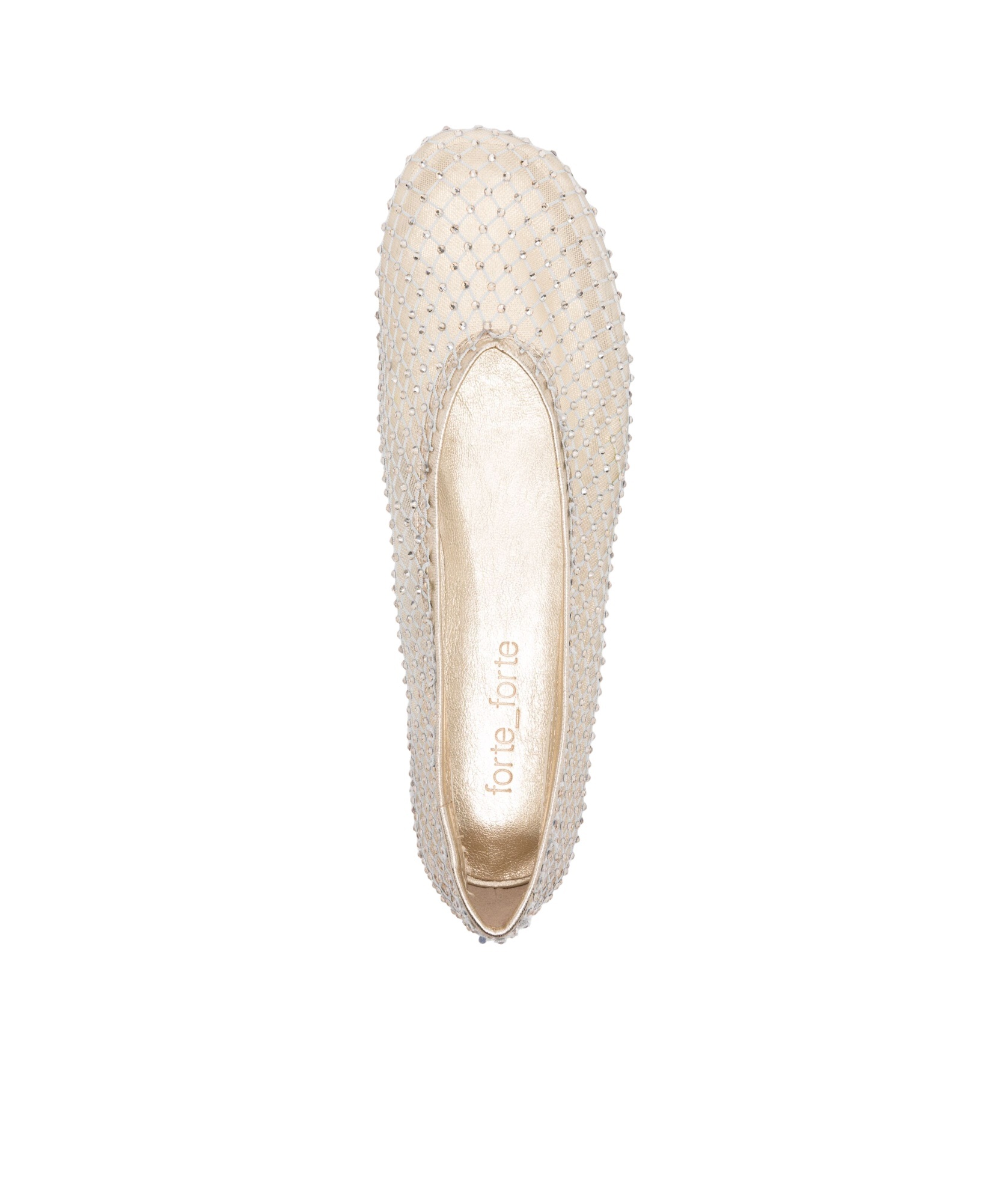 Shop Forte Forte Round Head Ballet Shoes In White