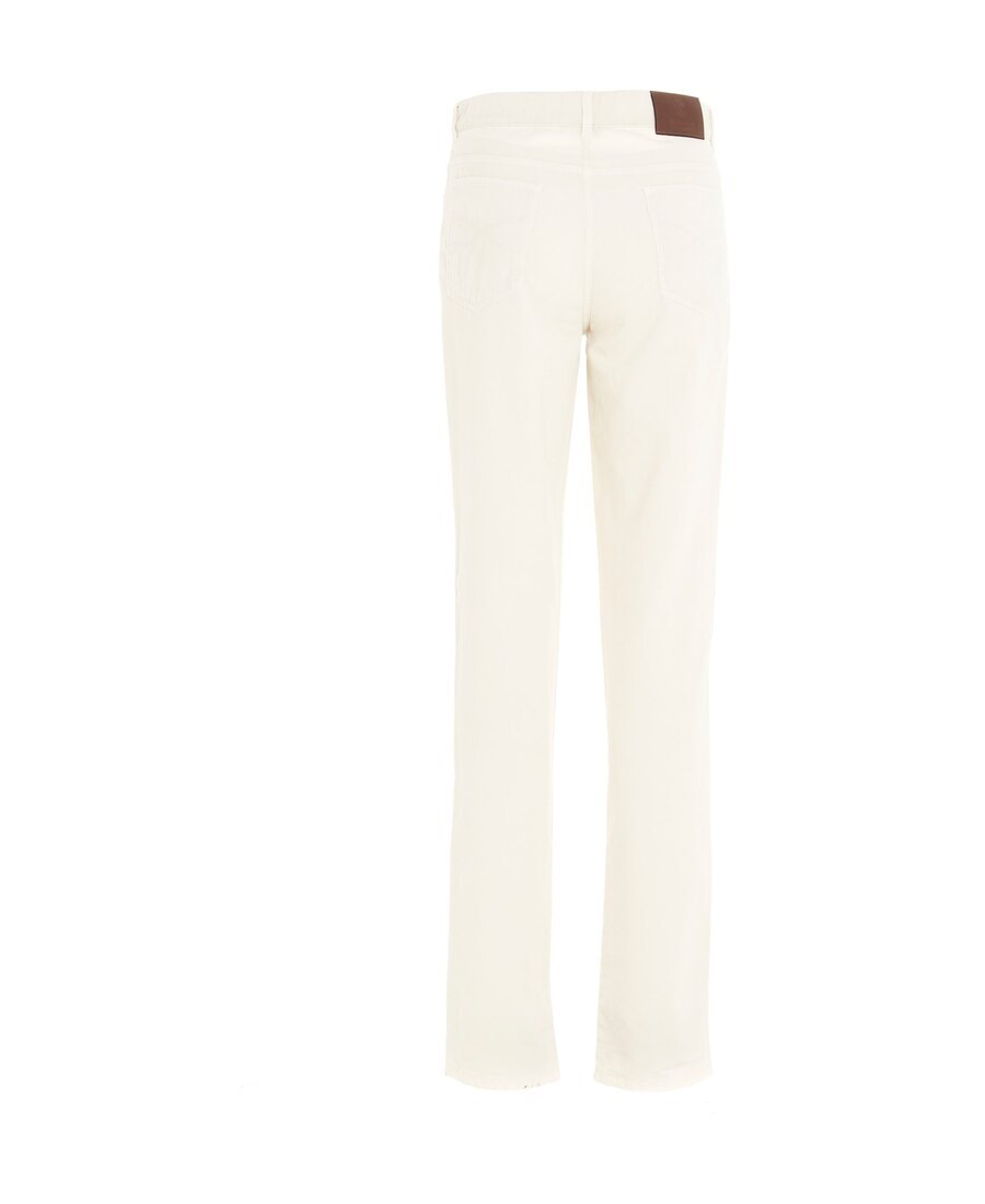 Brunello Cucinelli Italian Fit Pants In Off White Color In White