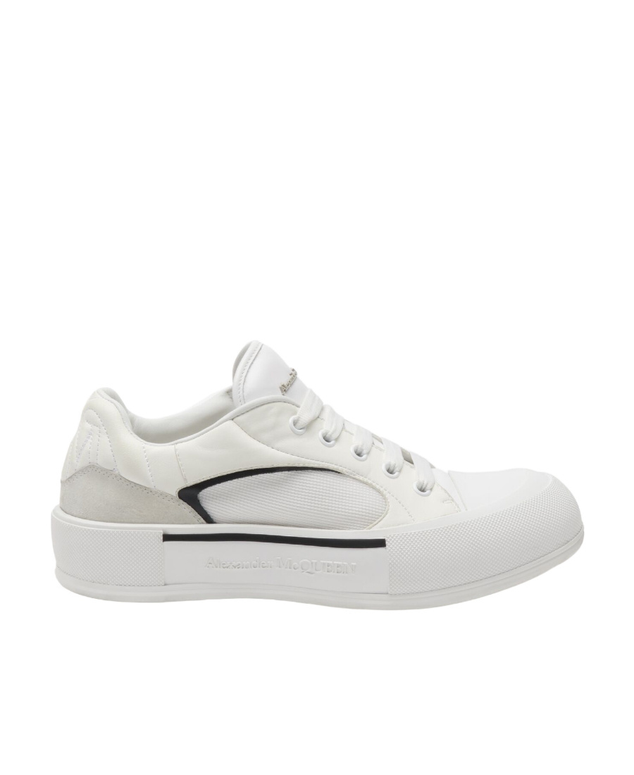 Alexander Mcqueen Skate Deck Plimsoll Low-top Sneakers In White