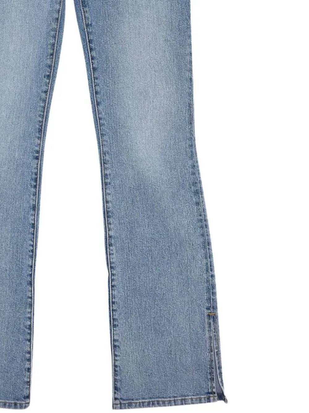 Shop Diesel 2003 D-escription High-rise Flared Jeans In Blue
