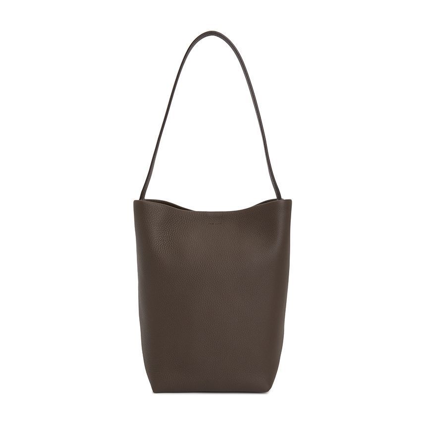 The Row N/s Park Grain-leather Shoulder Bag In Brown