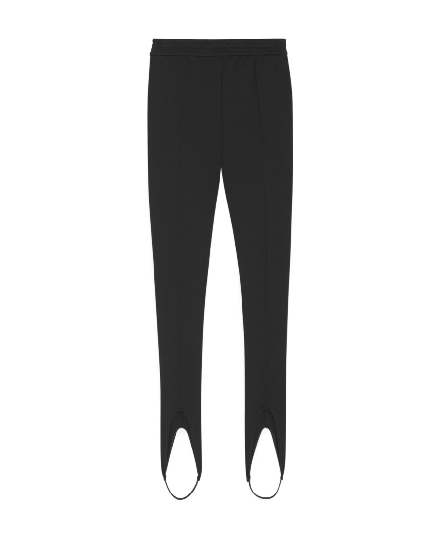 Saint Laurent Stirrup-cuff Leggings In Black